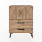 Woodntry Modular Nightstand Pine 60x30x68 cm with Cover and Drawer KC15-3