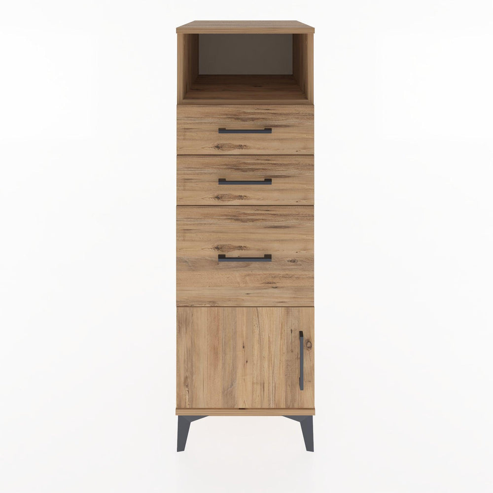 Woodntry Modüler Dolap Çam 44x30x122 cm Fonksiyonel F115-3