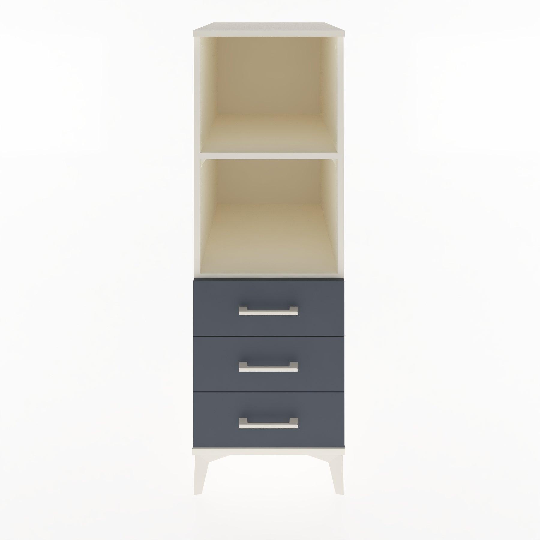 Woodntry Modular Cabinet Moonstone 44x59x122 cm with Drawers and Shelves CR116-1