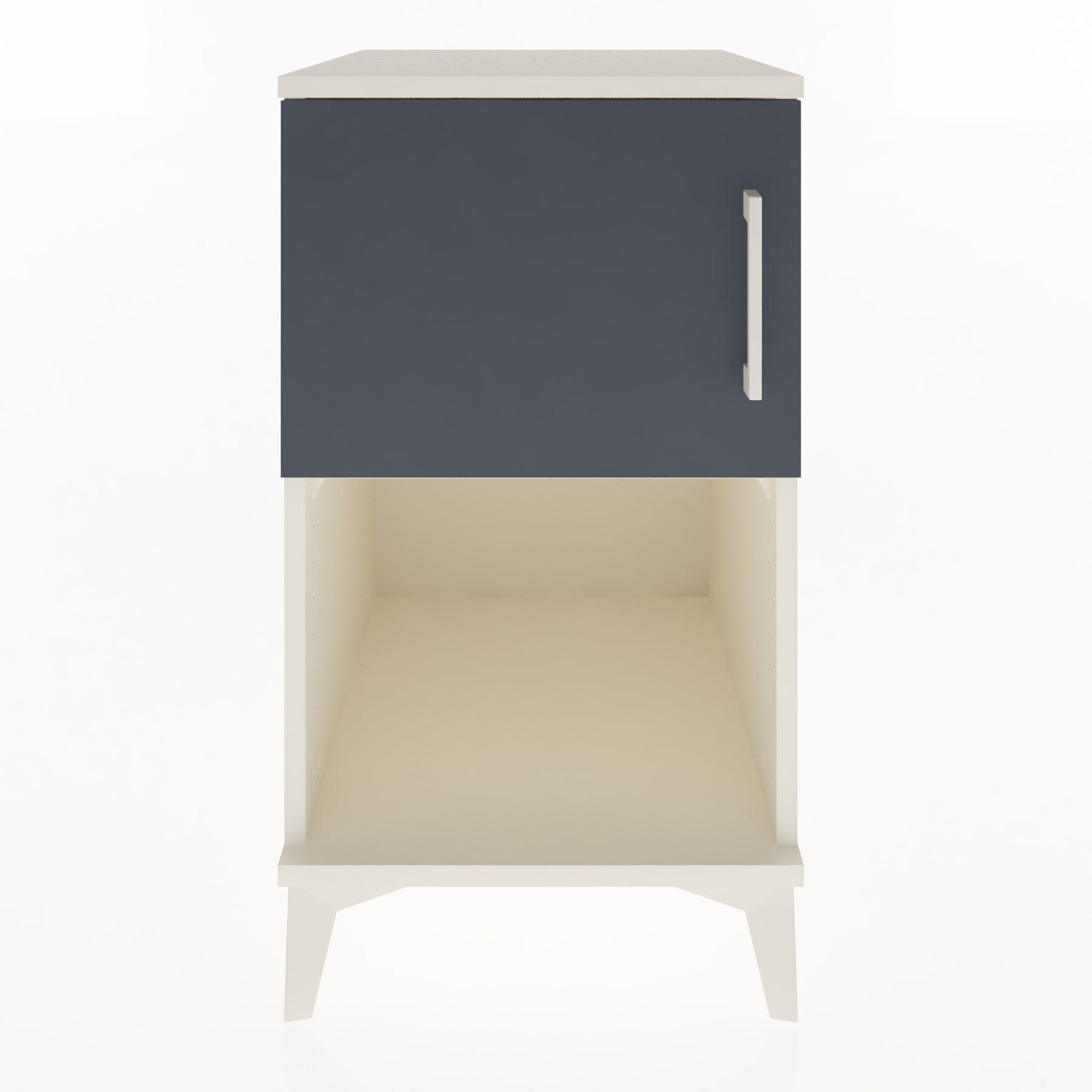 Woodntry Modular Nightstand Moonstone 44x44x68 cm with Cover and Shelf KR16-1