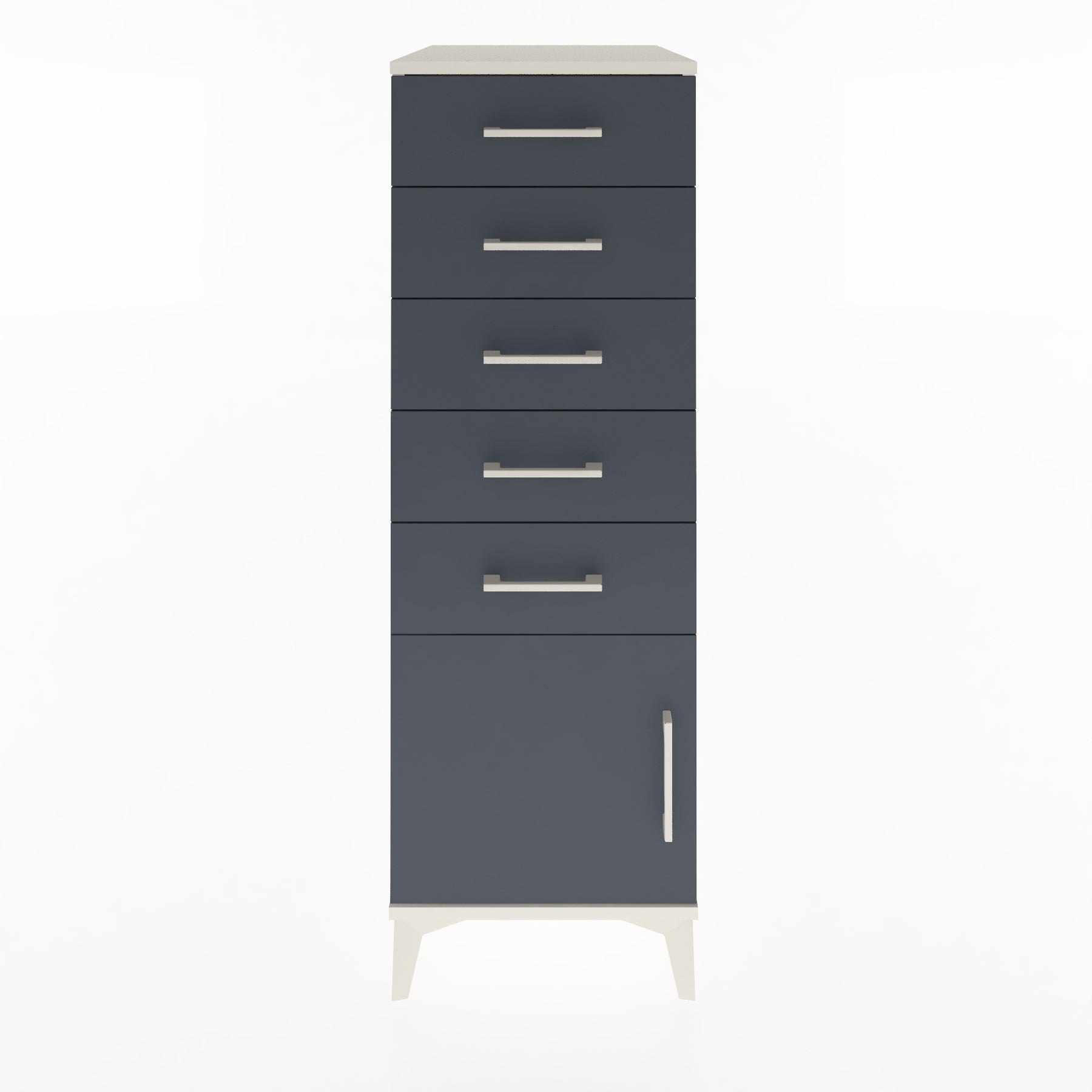 Woodntry Modular Cabinet Moonstone 44x59x122 cm with Doors and Drawers KC66-1