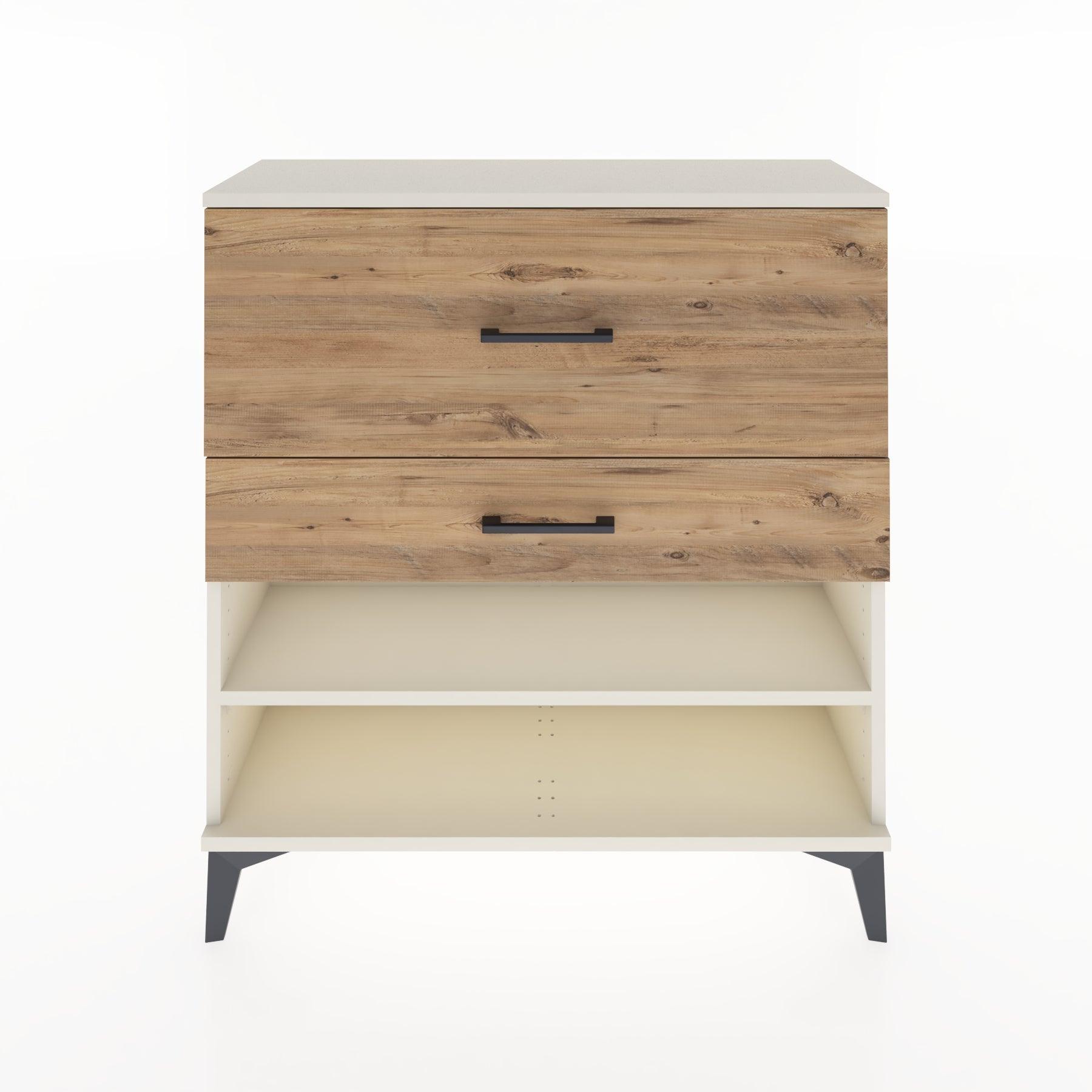 Woodntry Modular Dresser Moonstone 88x30x84 cm with Drawers and Shelves CR16-1