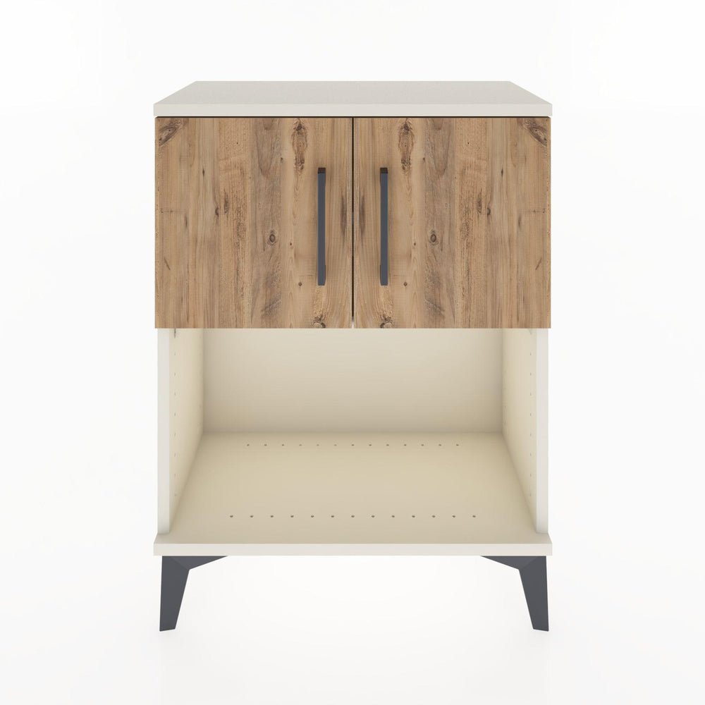 Woodntry Modular Nightstand Moonstone 60x30x68 cm with Cover and Shelf KR16-1