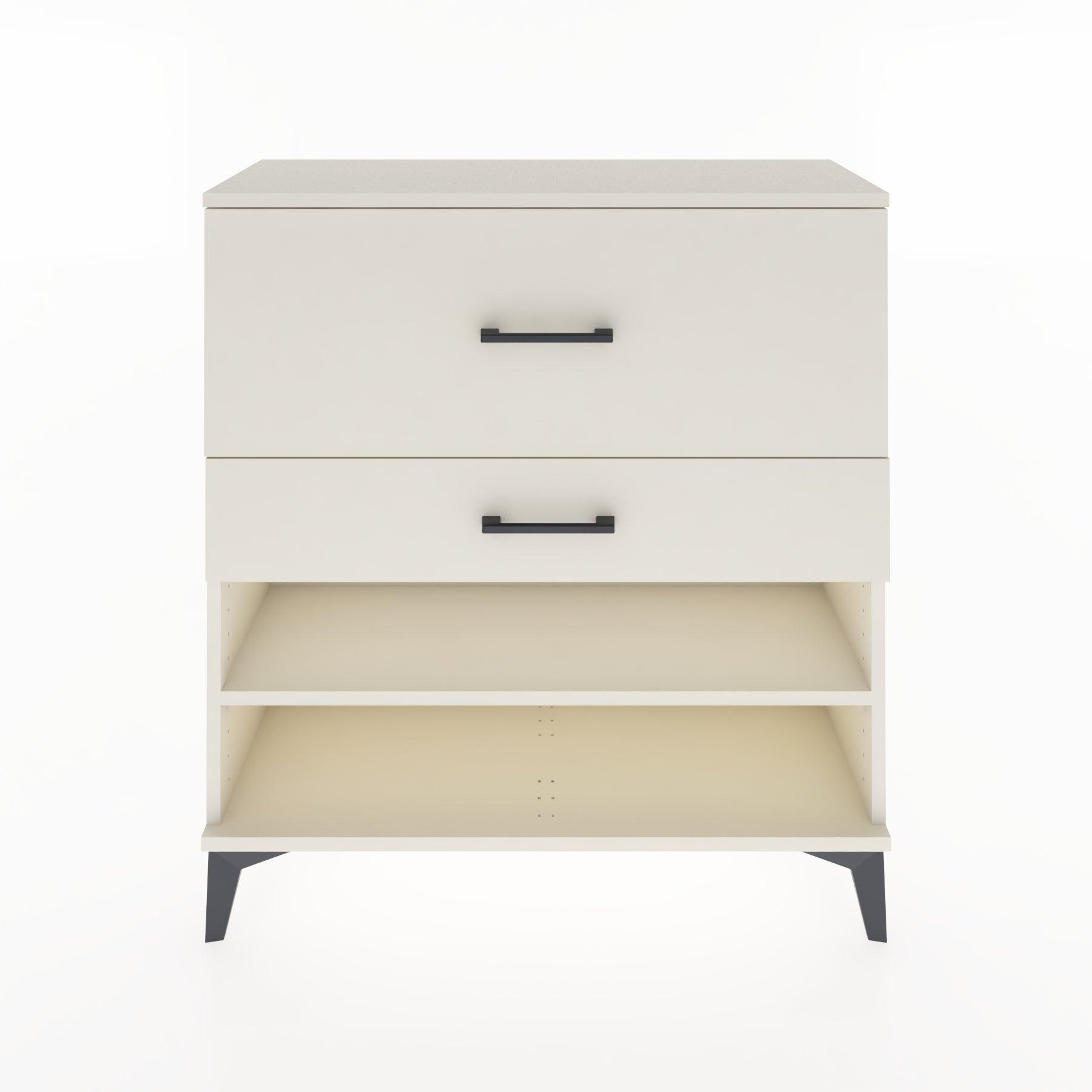 Woodntry Modular Dresser Moonstone 88x30x84 cm with Drawers and Shelves CR16-1
