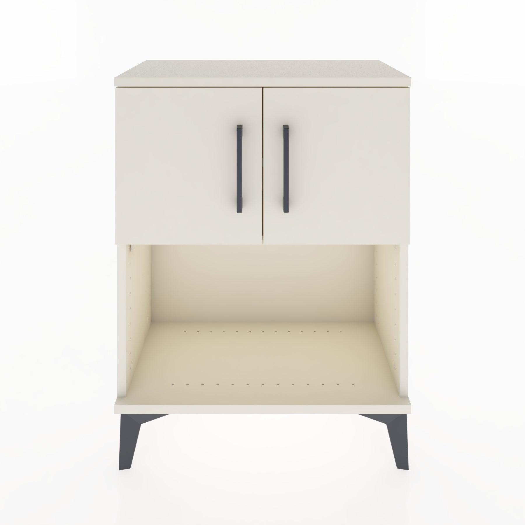 Woodntry Modular Nightstand Moonstone 60x30x68 cm with Cover and Shelf KR16-1