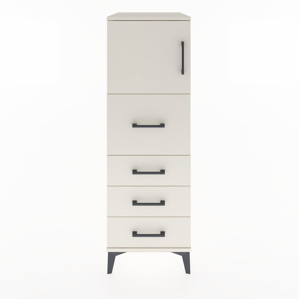 Woodntry Modüler Dolap Aytaşı 44x59x122 cm Kapaklı ve Çekmeceli KC16-1