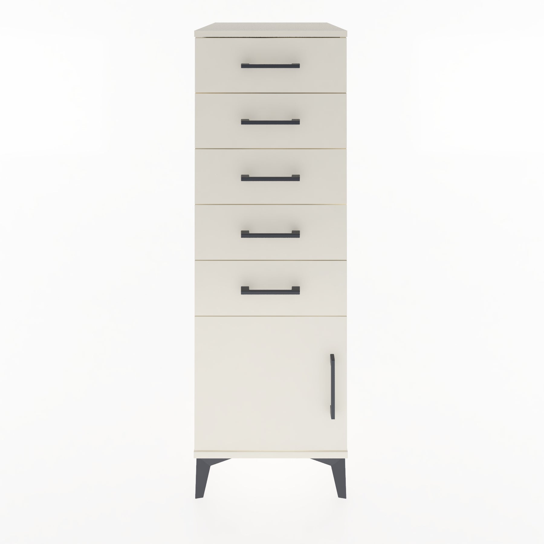 Woodntry Modular Cabinet Moonstone 44x59x122 cm with Doors and Drawers KC66-1