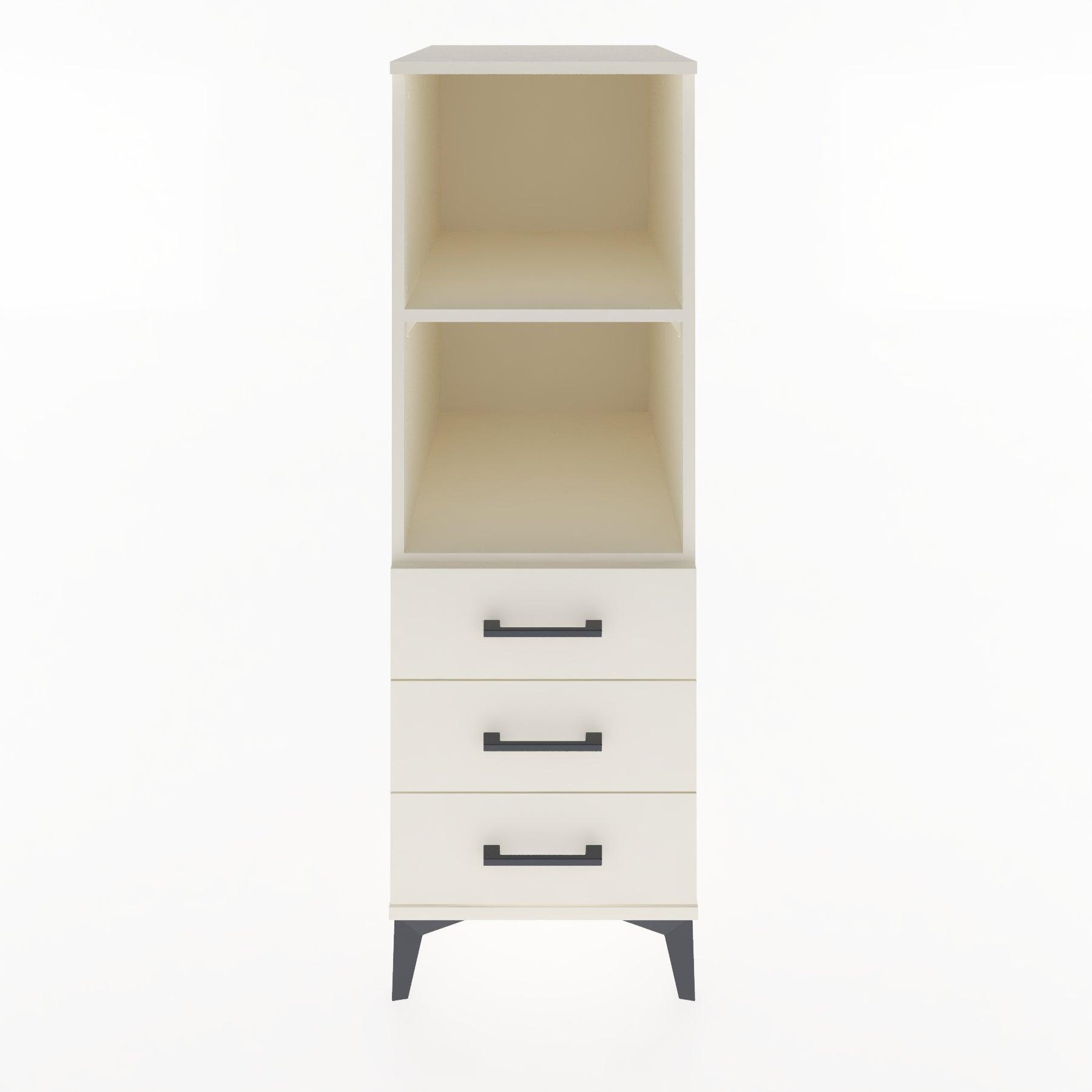 Woodntry Modular Cabinet Moonstone 44x59x122 cm with Drawers and Shelves CR116-1