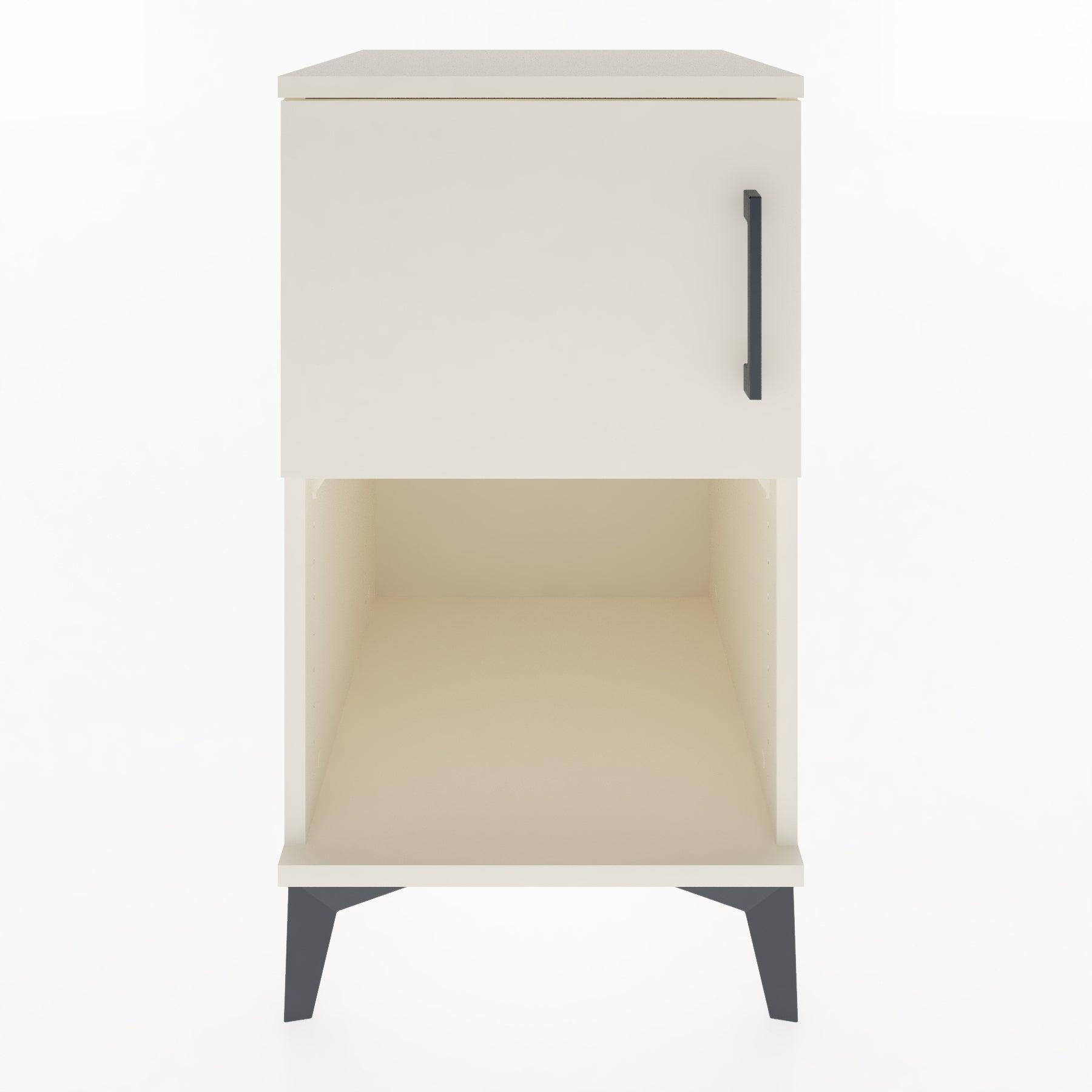 Woodntry Modular Nightstand Moonstone 44x44x68 cm with Cover and Shelf KR16-1