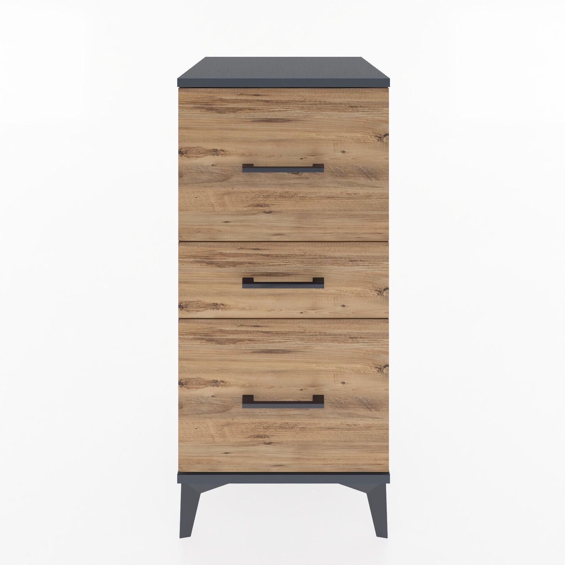 Woodntry Modular Nightstand Anthracite 44x44x84 cm Drawer C16-2