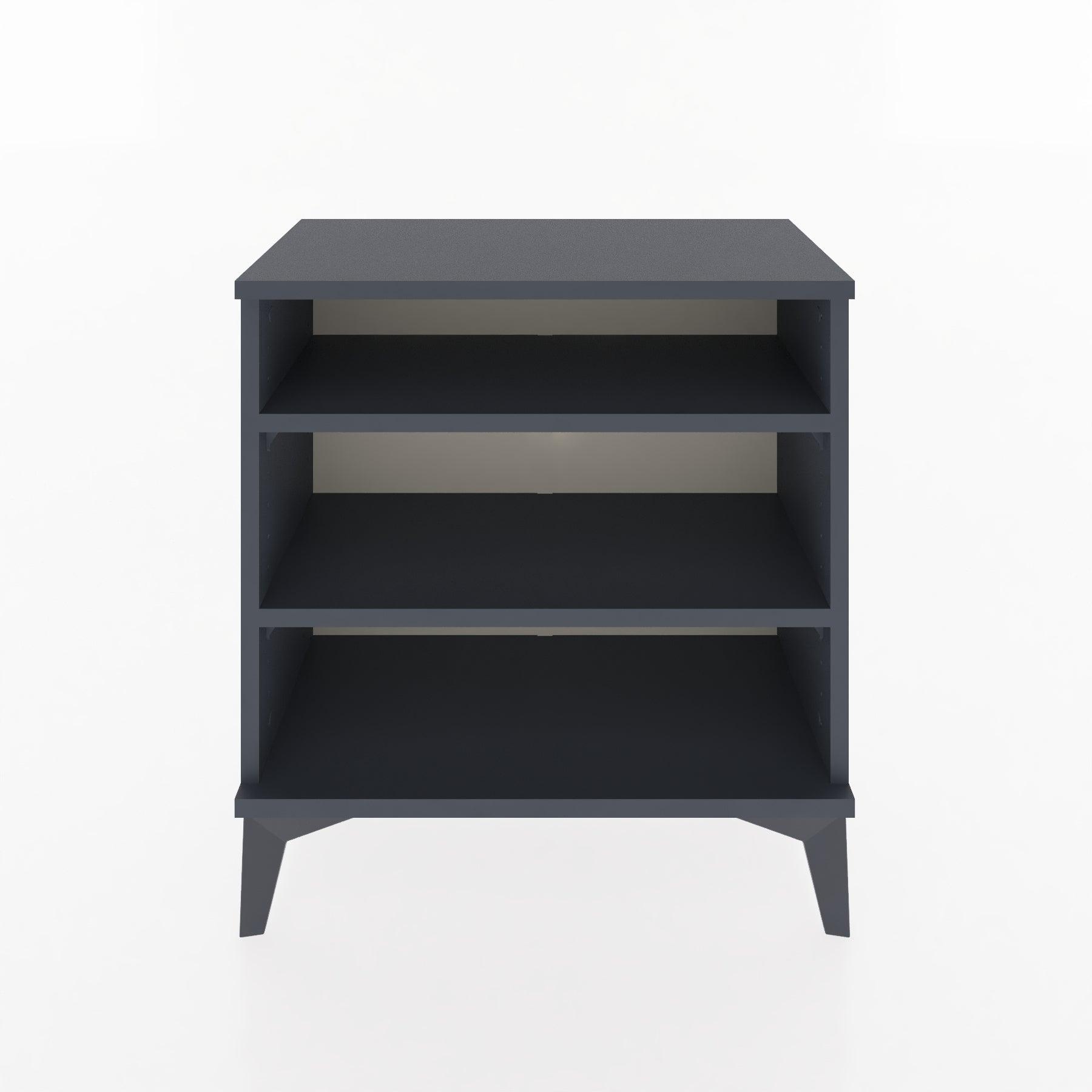 Woodntry Modular Nightstand Anthracite 60x30x52 cm with Shelf R16-2