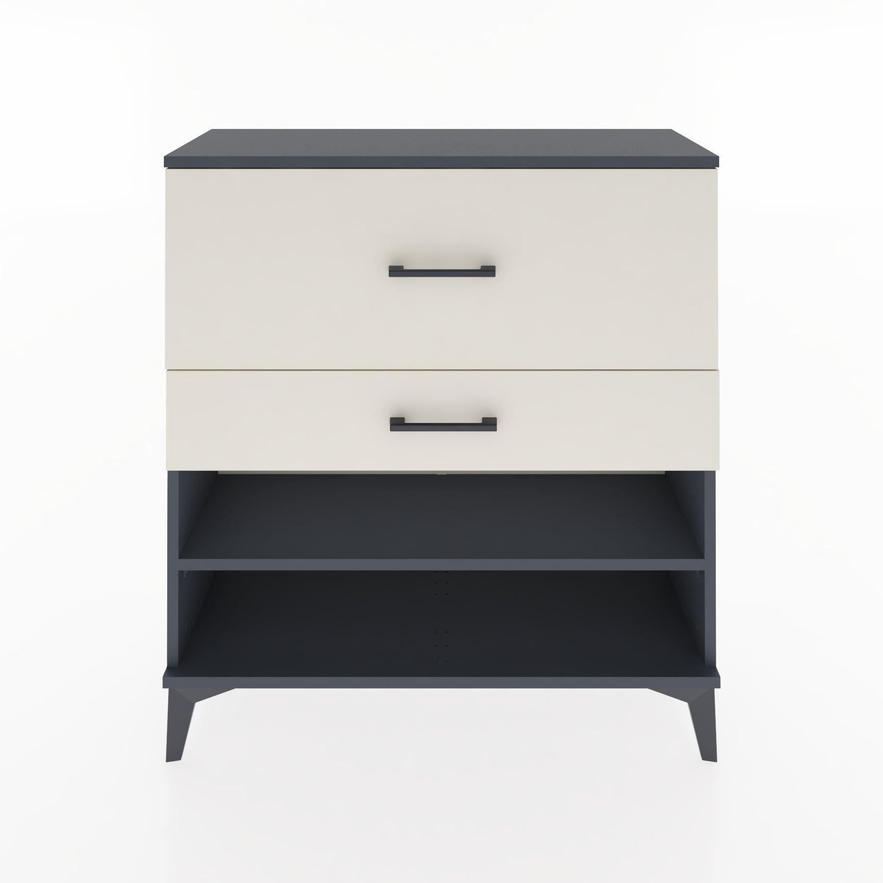 Woodntry Modular Dresser Anthracite 88x30x84 cm with Drawers and Shelves CR16-2