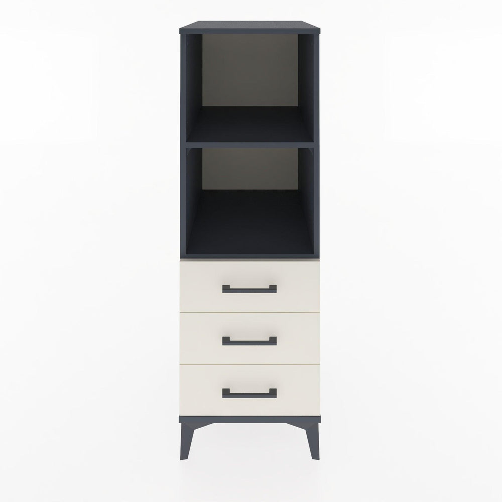 Woodntry Modular Cabinet Anthracite 44x30x122 cm with Drawers and Shelves CR116-2