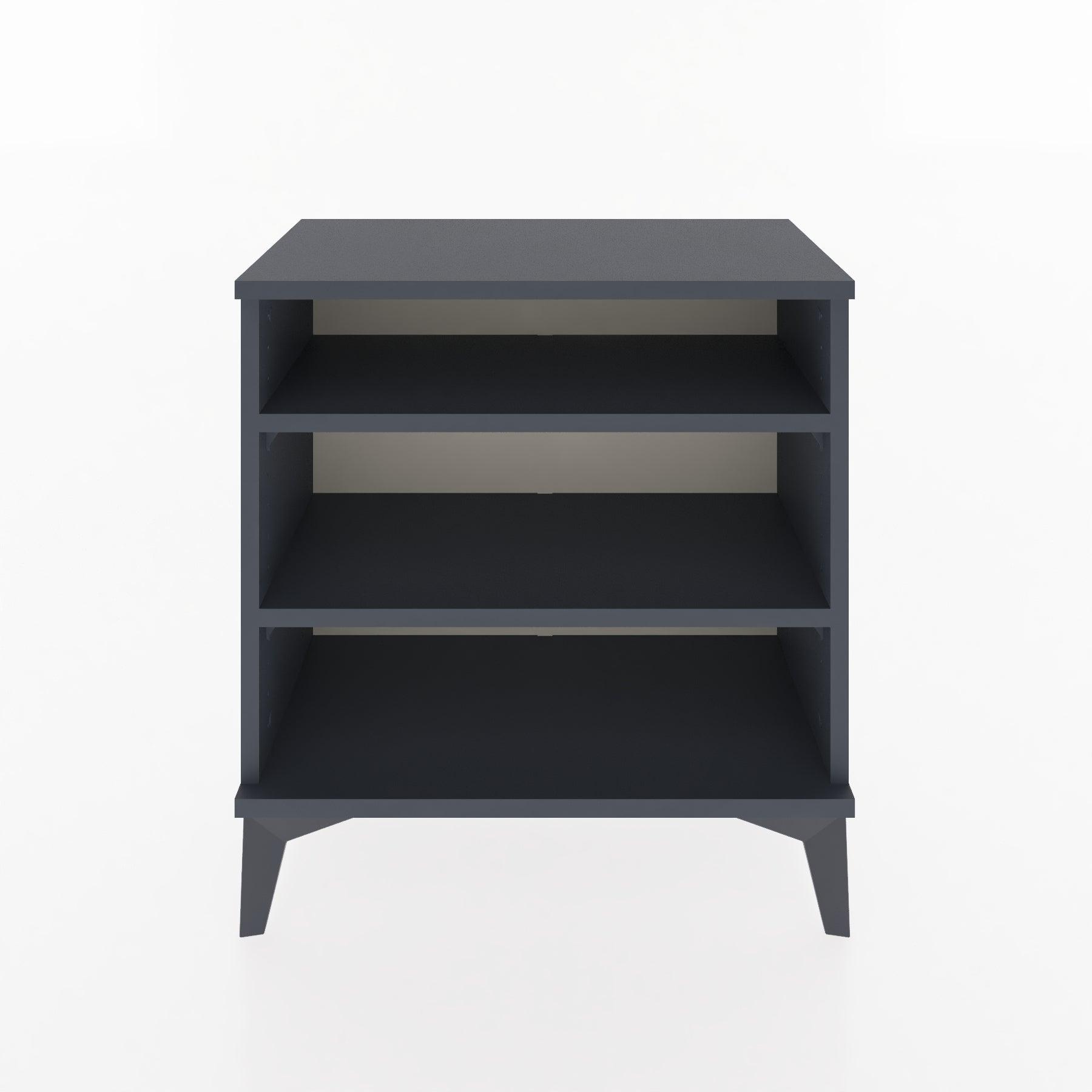 Woodntry Modular Nightstand Anthracite 60x30x52 cm with Shelf R16-2