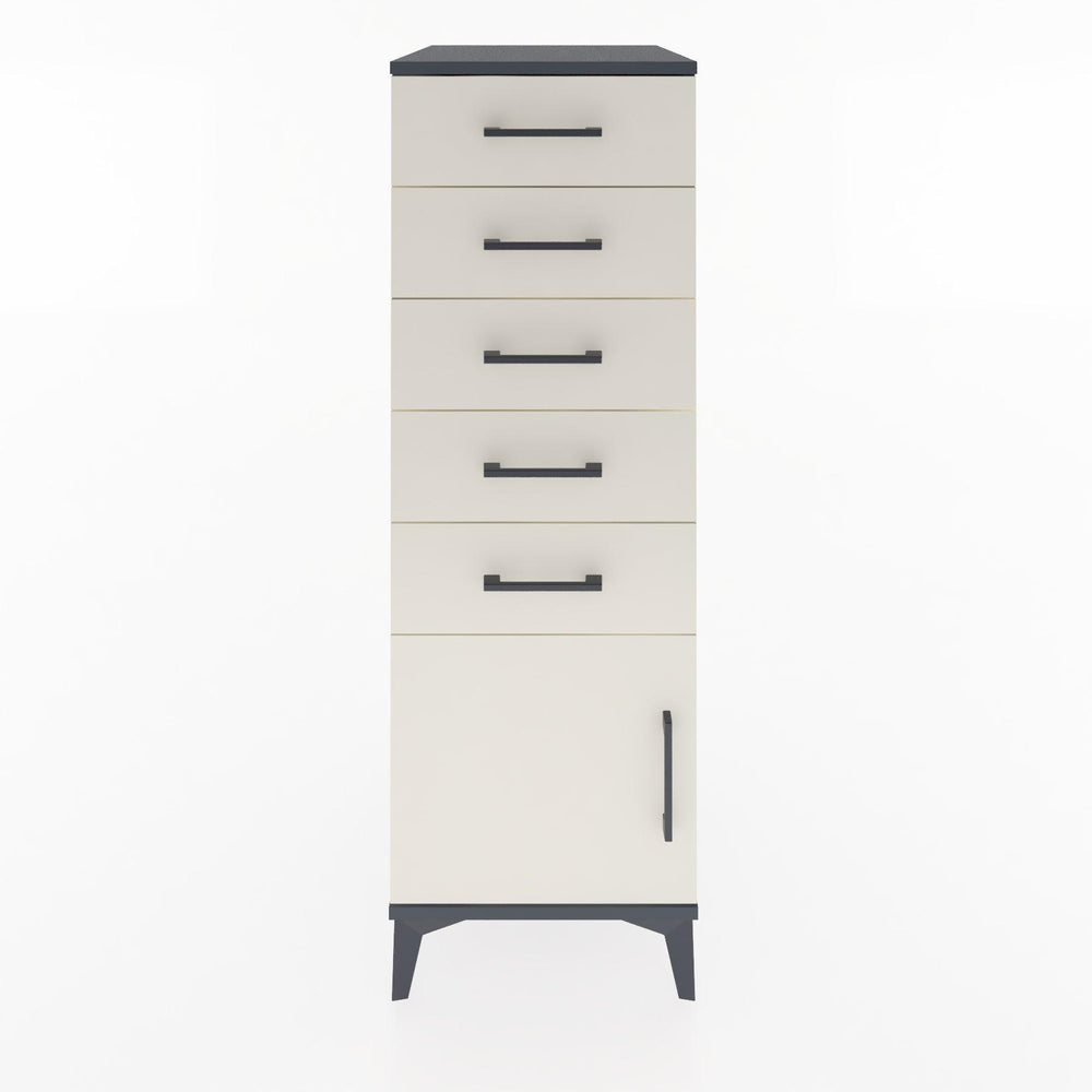 Woodntry Modular Cabinet Anthracite 44x30x122 cm with Doors and Drawers KC66-2