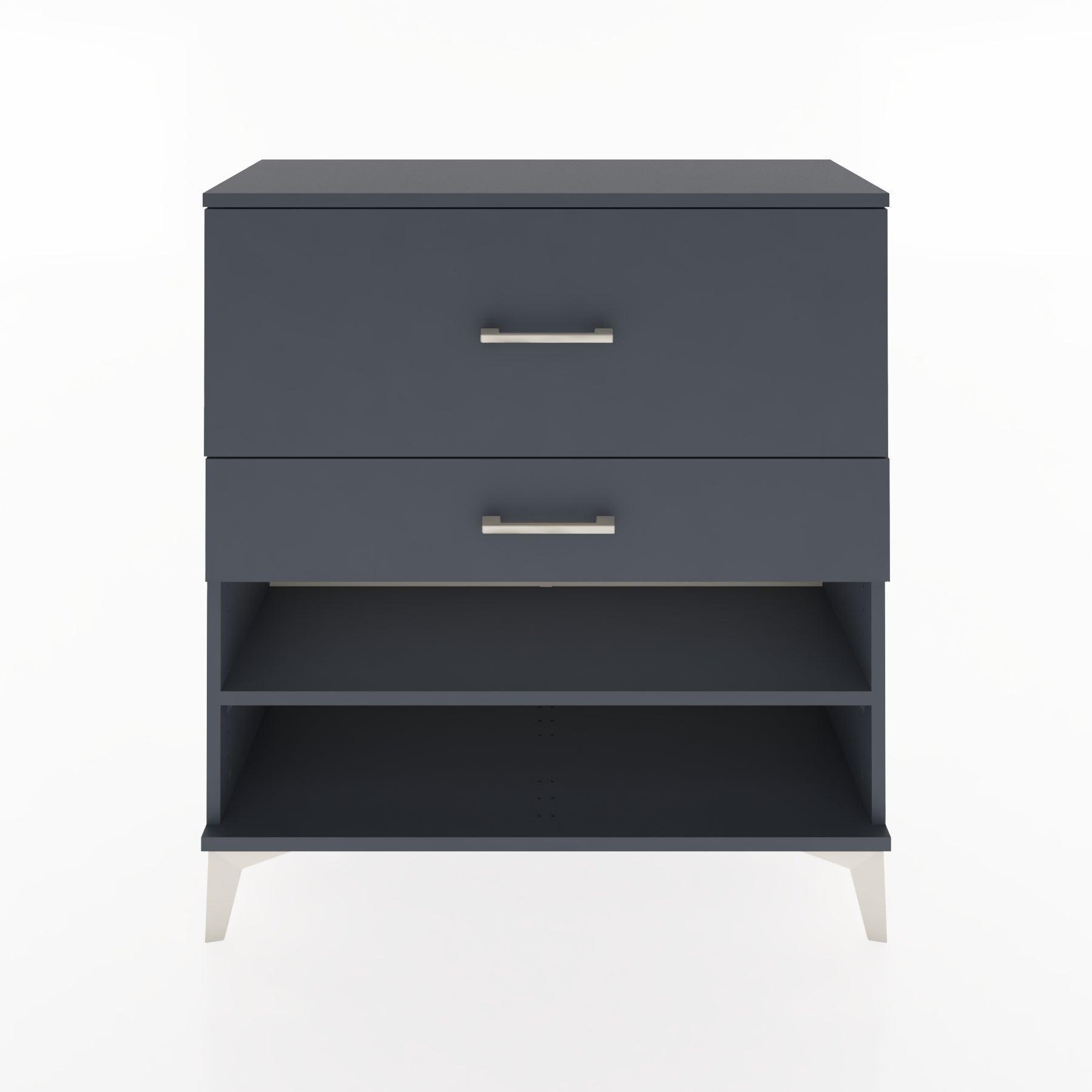Woodntry Modular Dresser Anthracite 88x30x84 cm with Drawers and Shelves CR16-2
