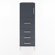 Woodntry Modular Cabinet Anthracite 44x30x122 cm with Doors and Drawers KC16-2