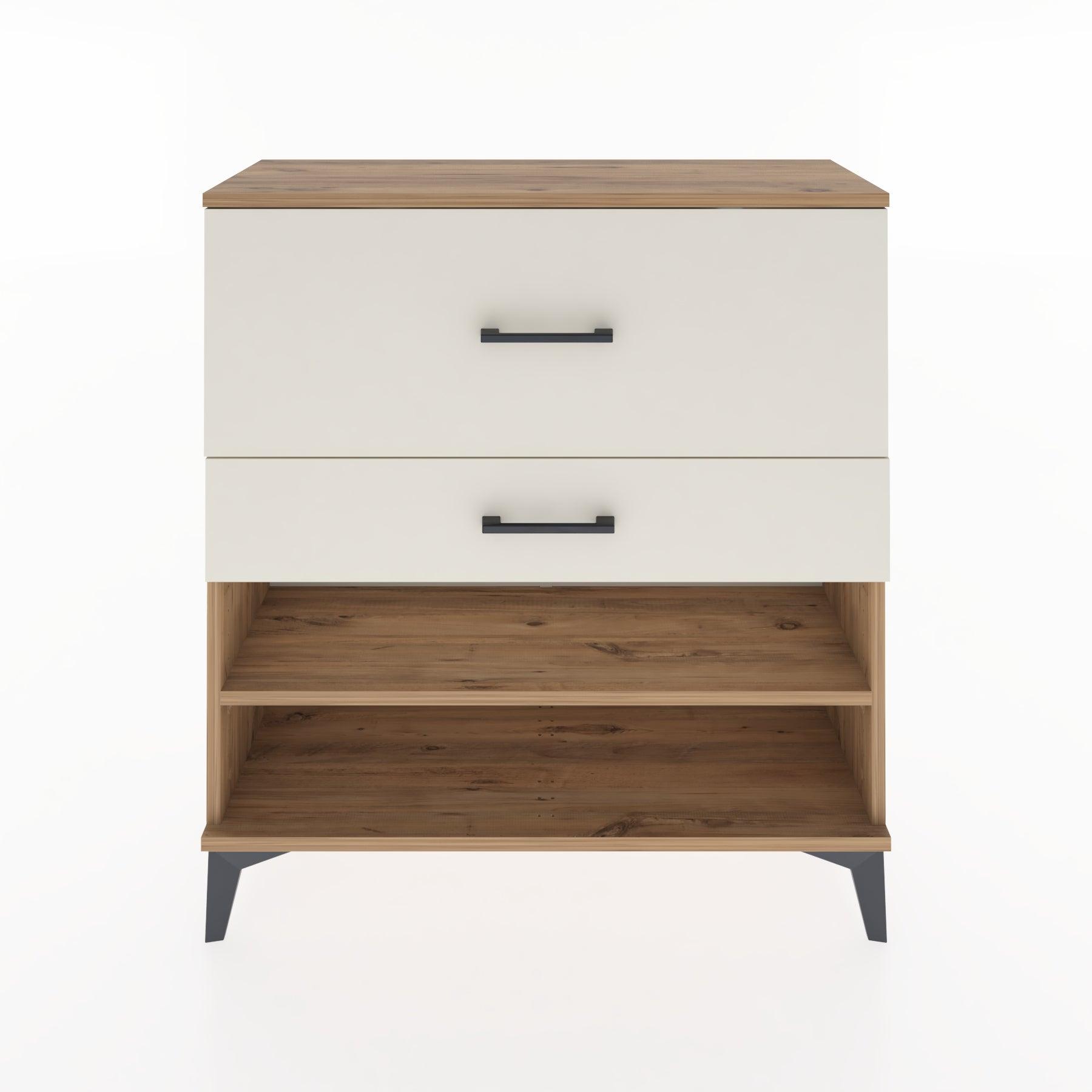 Woodntry Modular Dresser Pine 88x30x84 cm with Drawers and Shelves CR16-3