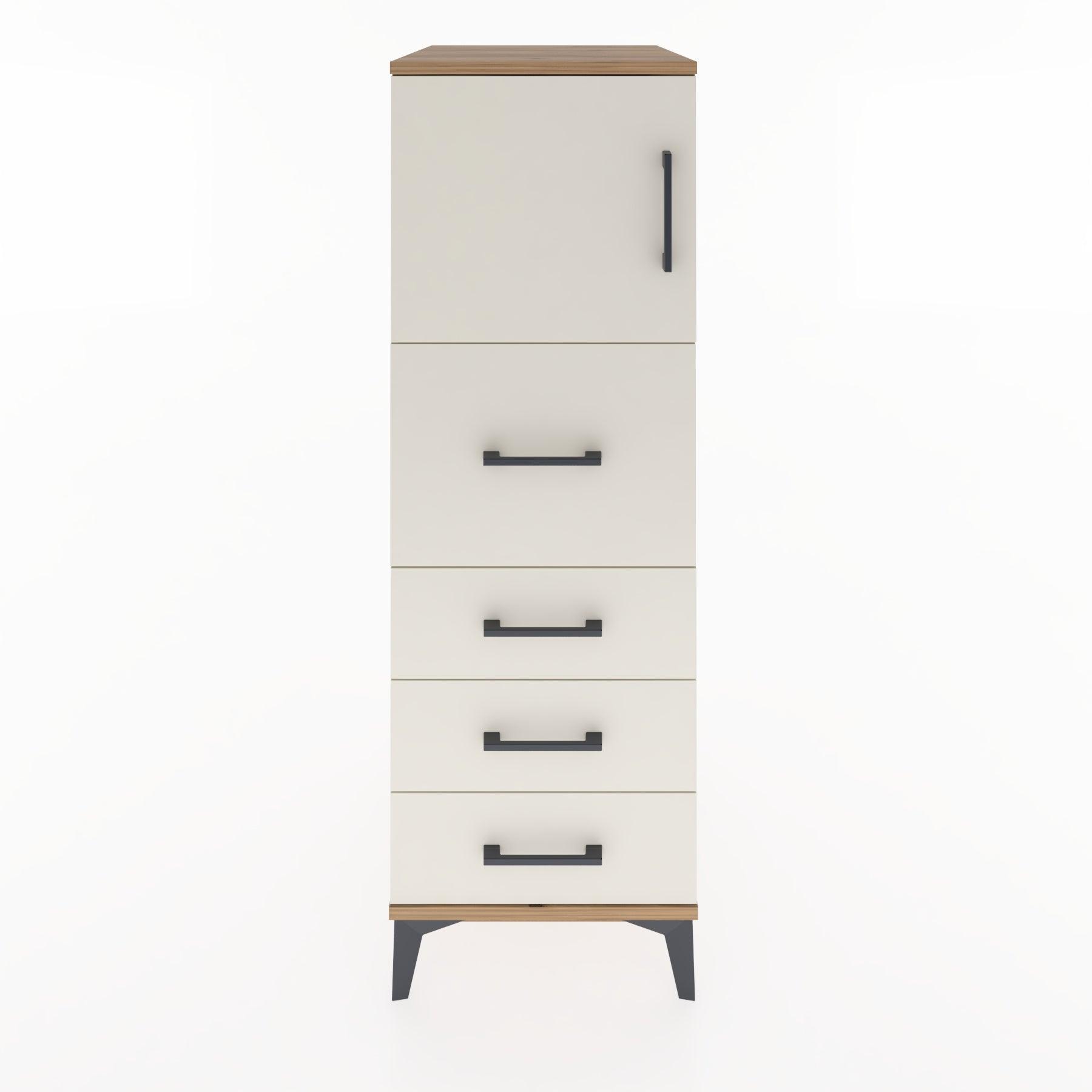 Woodntry Modular Cabinet Pine 44x30x122 cm with Doors and Drawers KC16-3