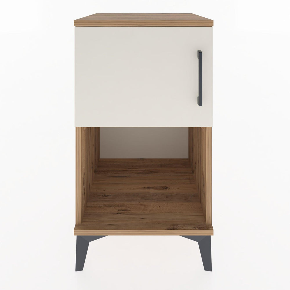 Woodntry Modular Nightstand Pine 44x44x68 cm with Cover and Shelf KR16-3