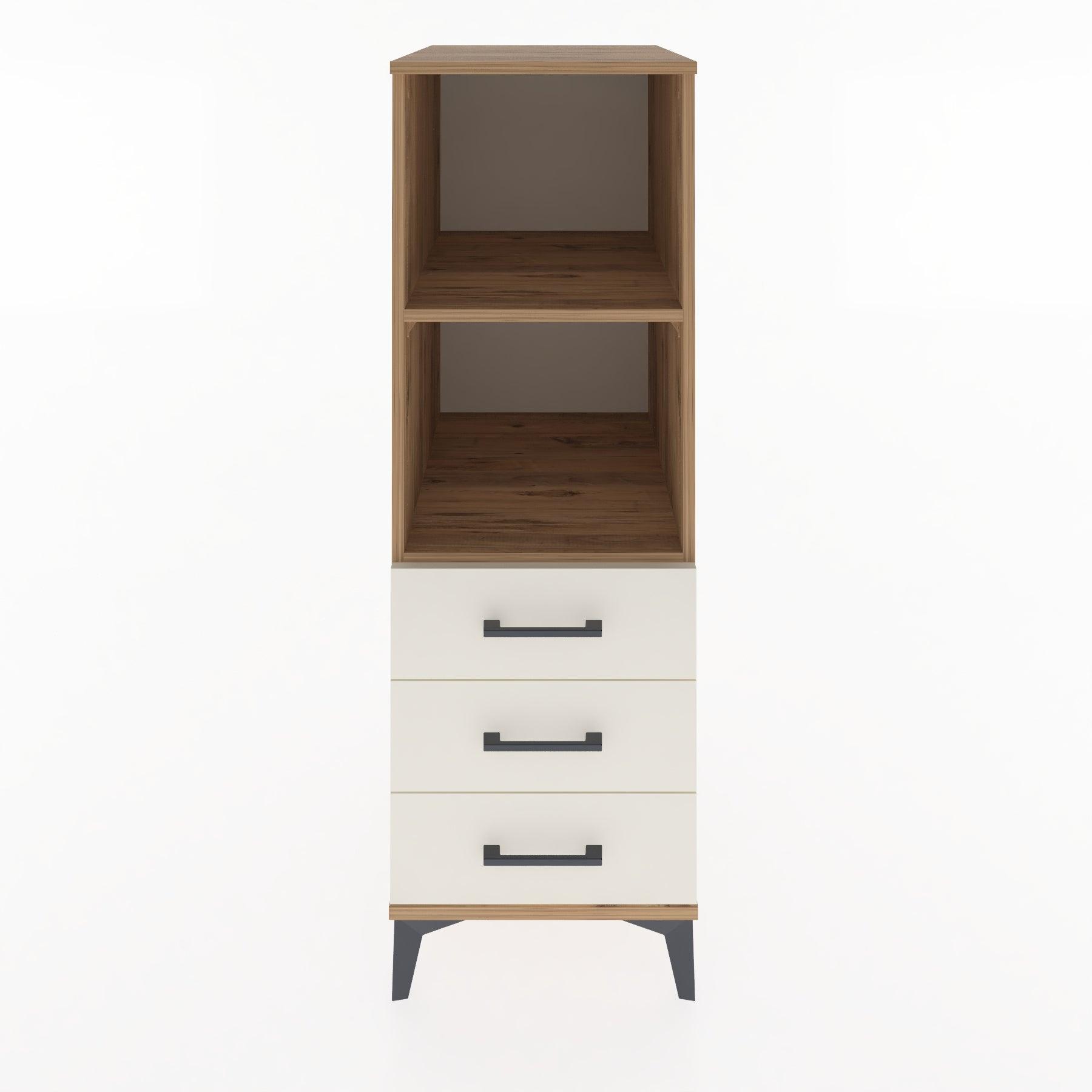 Woodntry Modular Cabinet Pine 44x59x122 cm with Drawers and Shelves CR116-3
