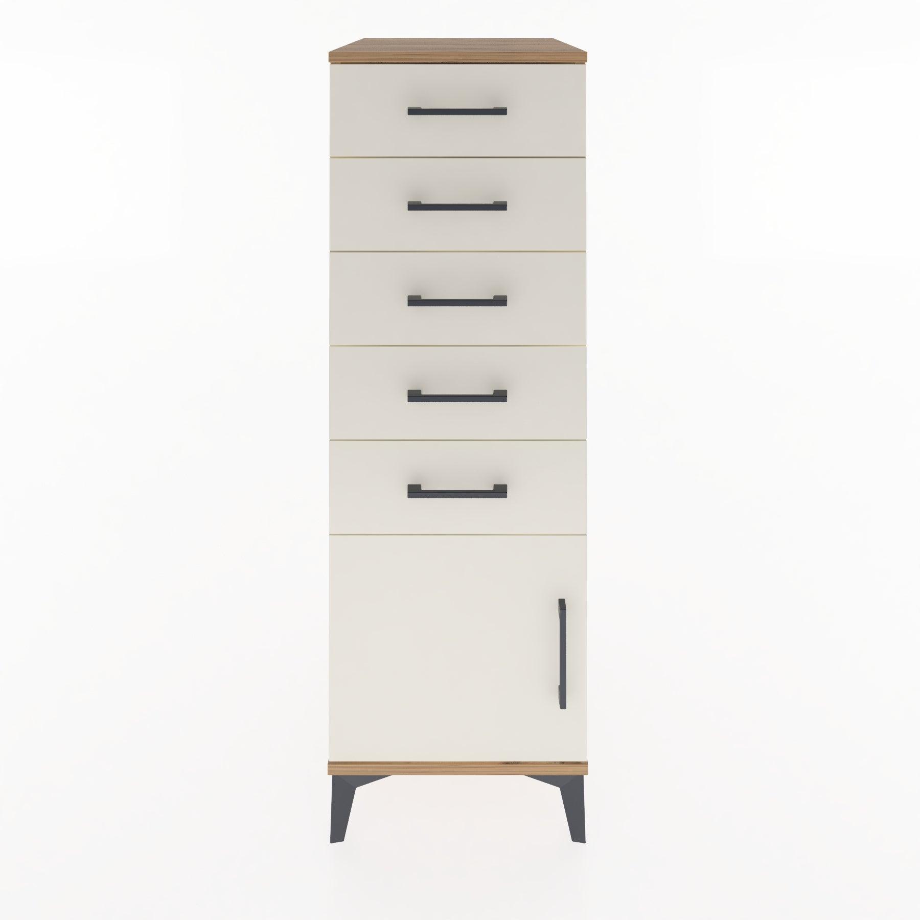 Woodntry Modular Cabinet Pine 44x30x122 cm with Doors and Drawers KC66-3