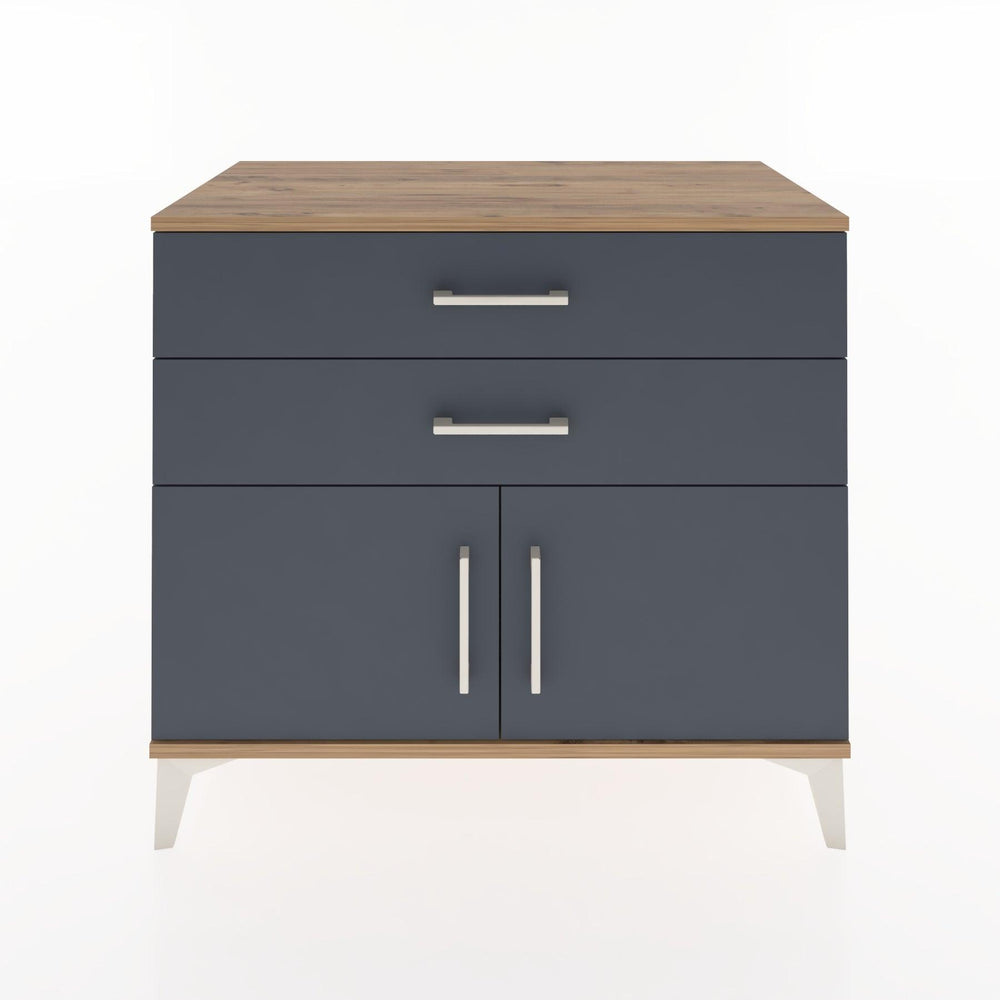 Woodntry Modüler Şifonyer Çam 88x44x68 cm Kapaklı ve Çekmeceli KC16-3