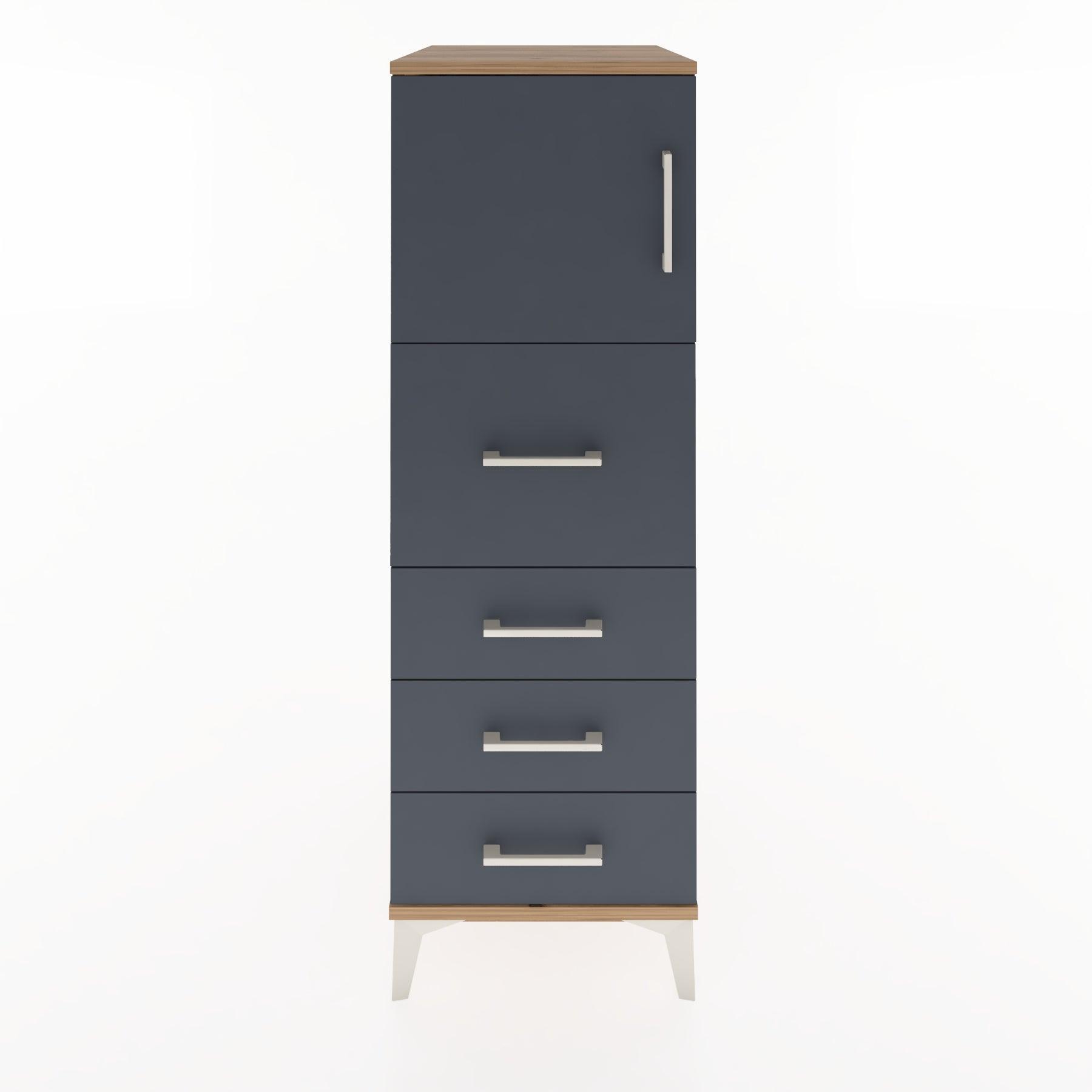 Woodntry Modular Cabinet Pine 44x30x122 cm with Doors and Drawers KC16-3
