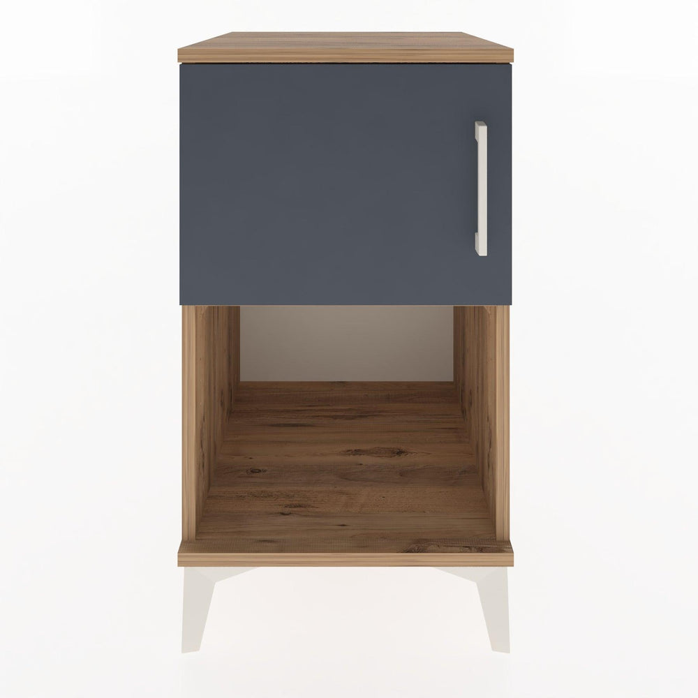 Woodntry Modular Nightstand Pine 44x44x68 cm with Cover and Shelf KR16-3