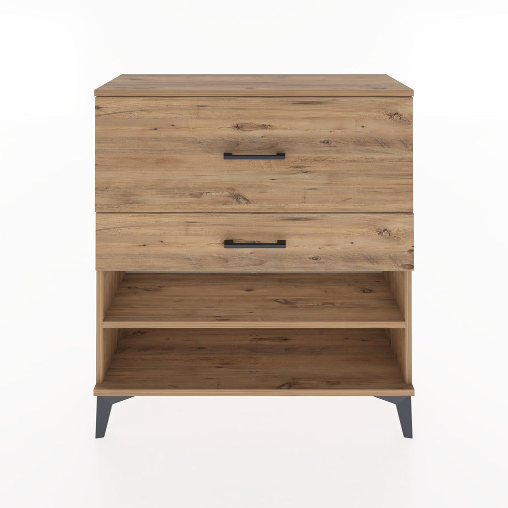 Woodntry Modular Dresser Pine 88x30x84 cm with Drawers and Shelves CR16-3