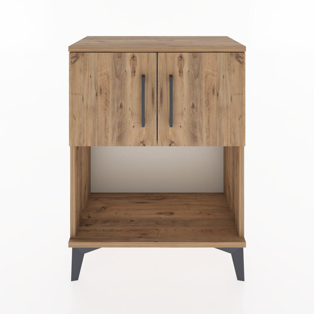 Woodntry Modular Nightstand Pine 60x30x68 cm with Cover and Shelf KR16-3
