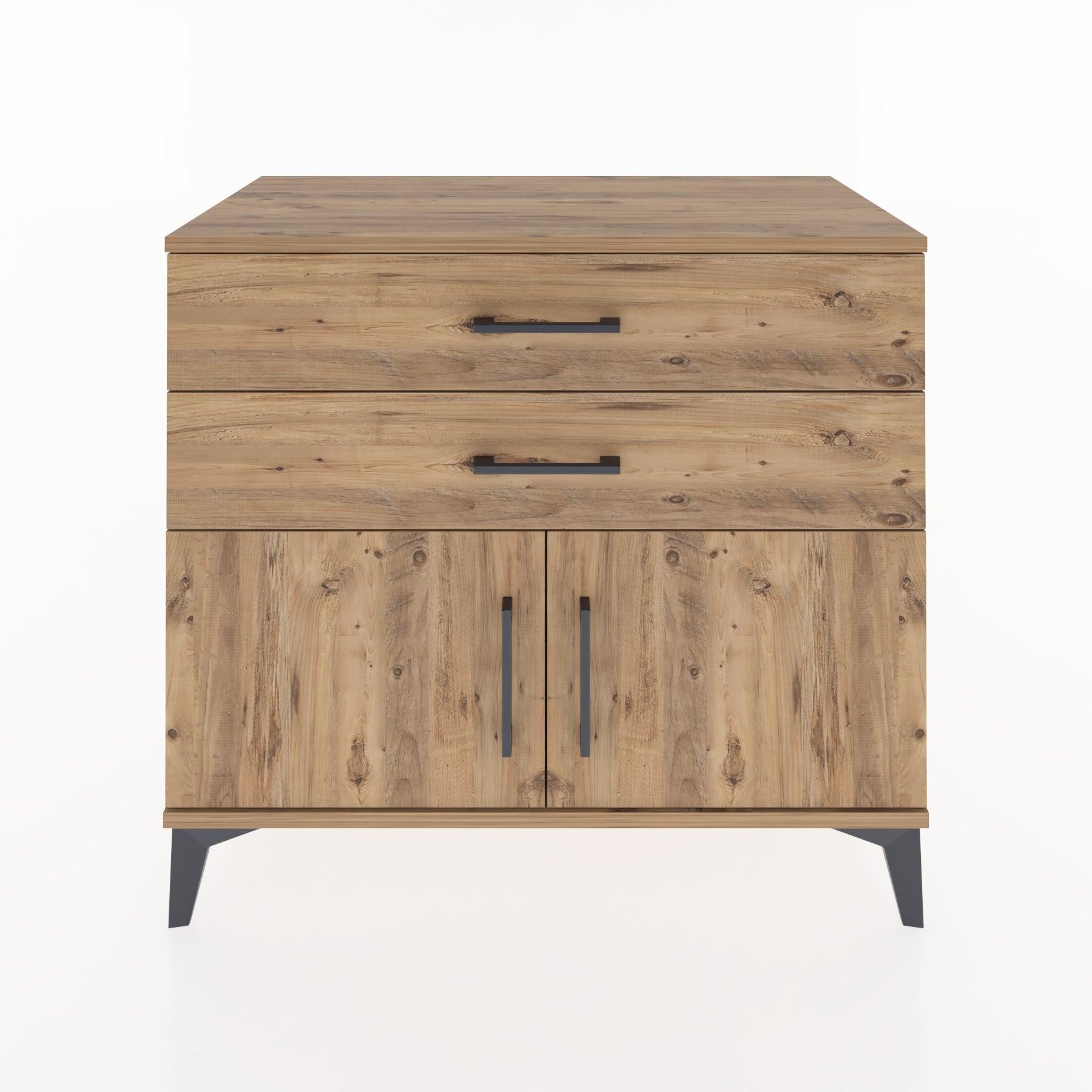 Woodntry Modular Dresser Pine 88x44x68 cm with Cover and Drawer KC16-3