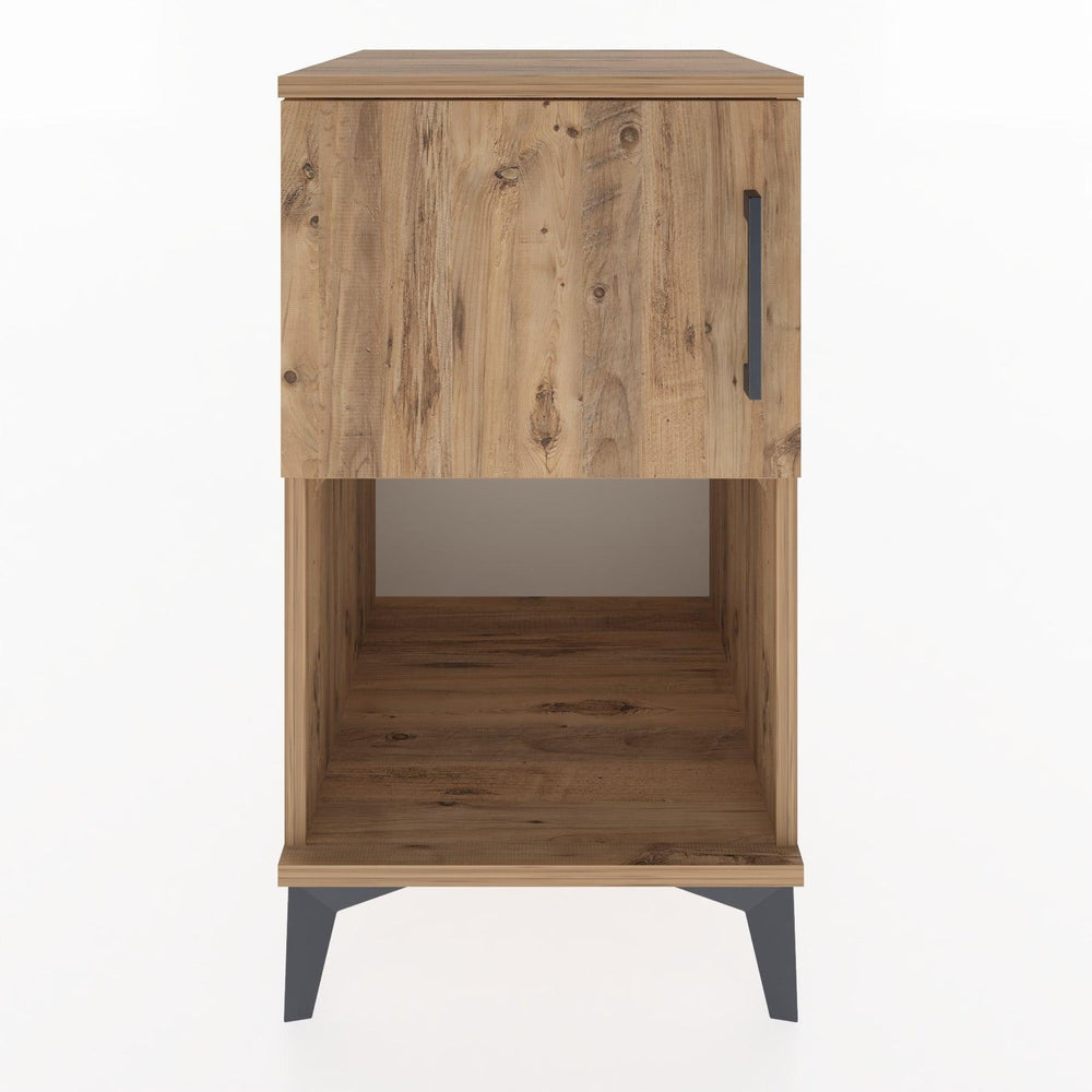 Woodntry Modular Nightstand Pine 44x44x68 cm with Cover and Shelf KR16-3