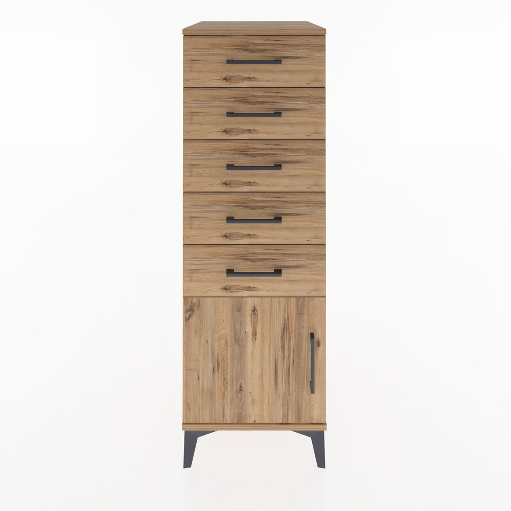 Woodntry Modular Cabinet Pine 44x59x122 cm with Doors and Drawers KC66-3