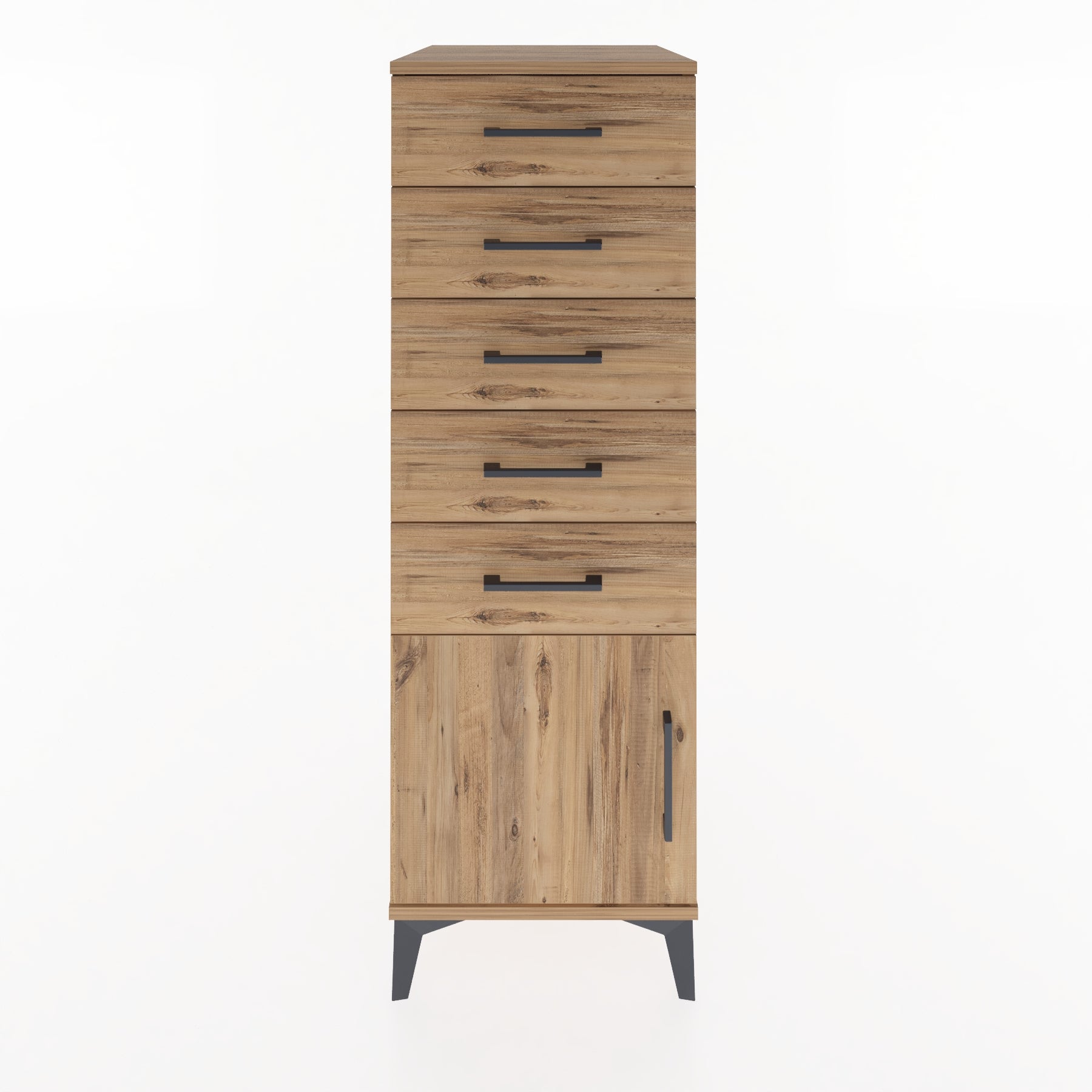 Woodntry Modular Cabinet Pine 44x59x122 cm with Doors and Drawers KC66-3