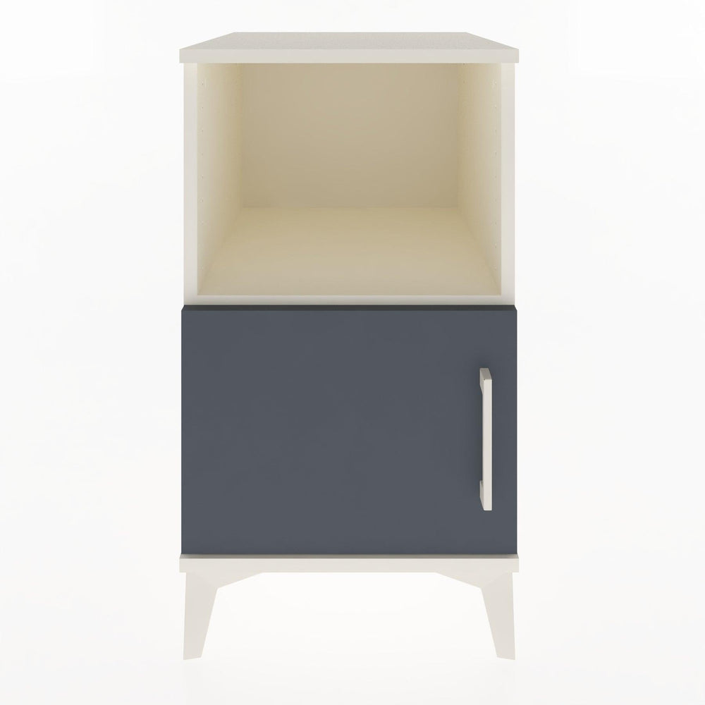 Woodntry Modular Nightstand Moonstone 44x44x68 cm with Cover and Shelf KR17-1