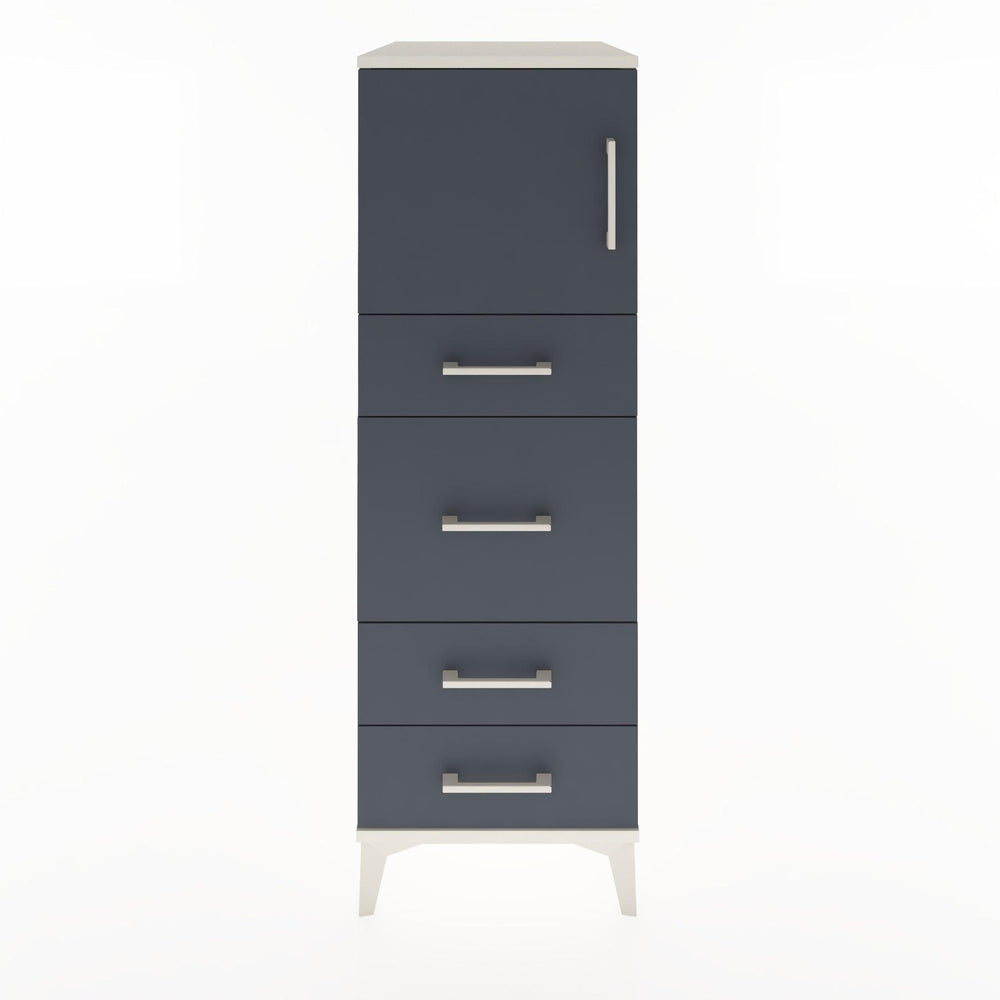 Woodntry Modular Cabinet Moonstone 44x30x122 cm with Doors and Drawers KC17-1