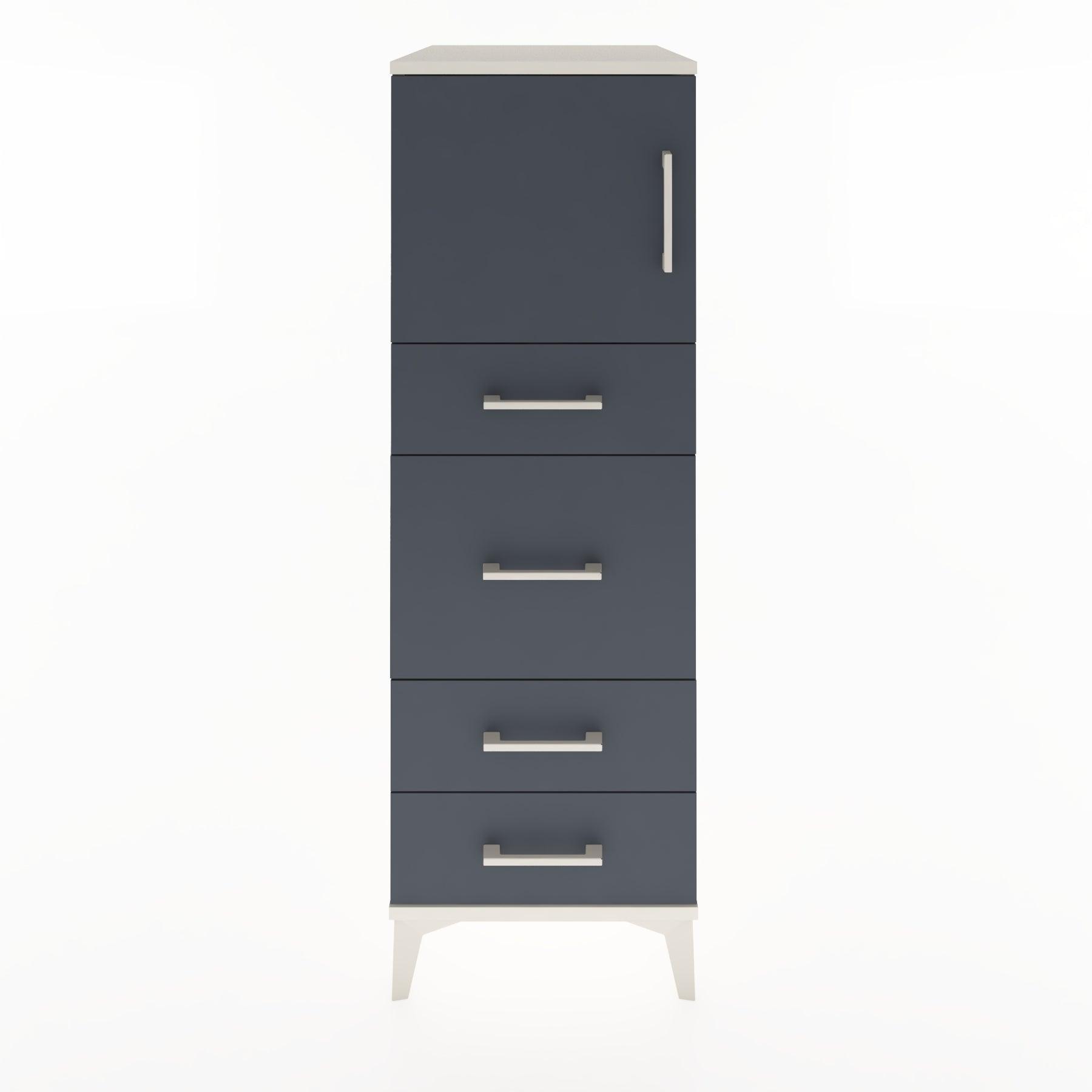 Woodntry Modular Cabinet Moonstone 44x30x122 cm with Doors and Drawers KC17-1