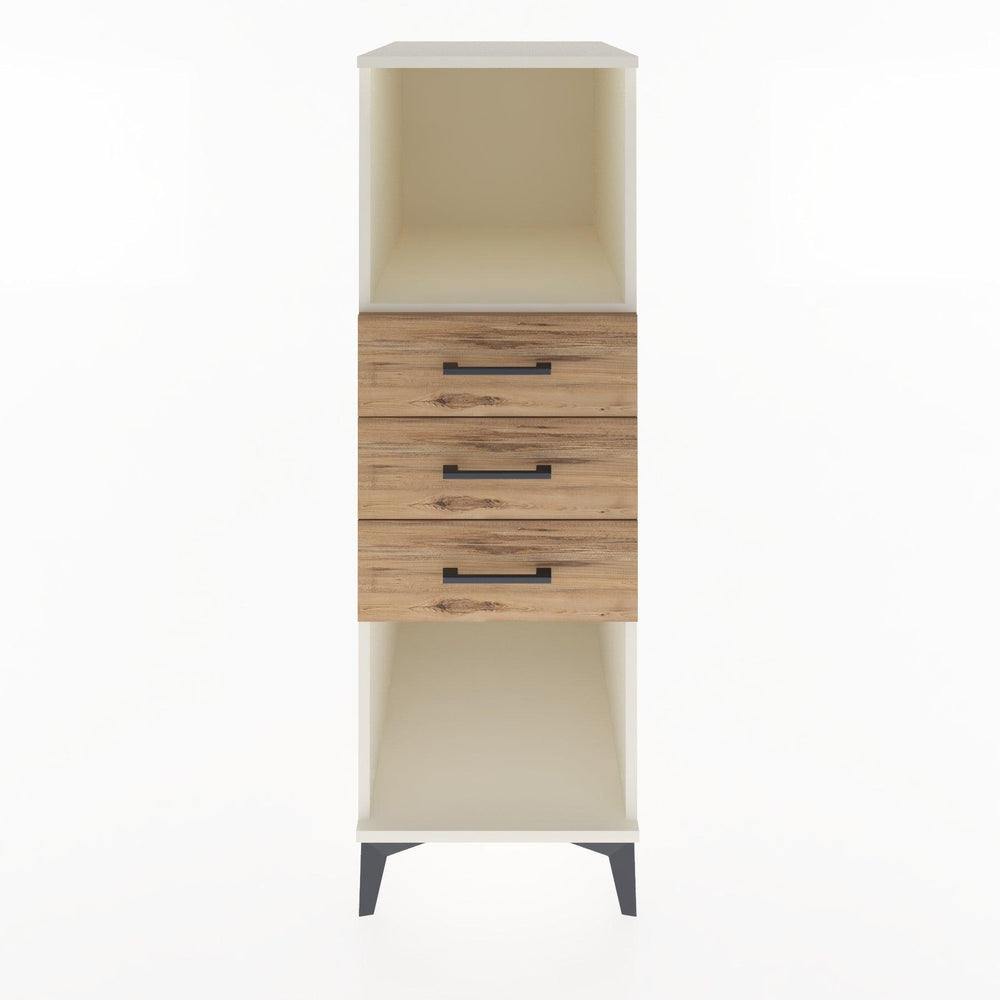 Woodntry Modüler Dolap Aytaşı 44x30x122 cm Çekmeceli ve Raflı CR117-1
