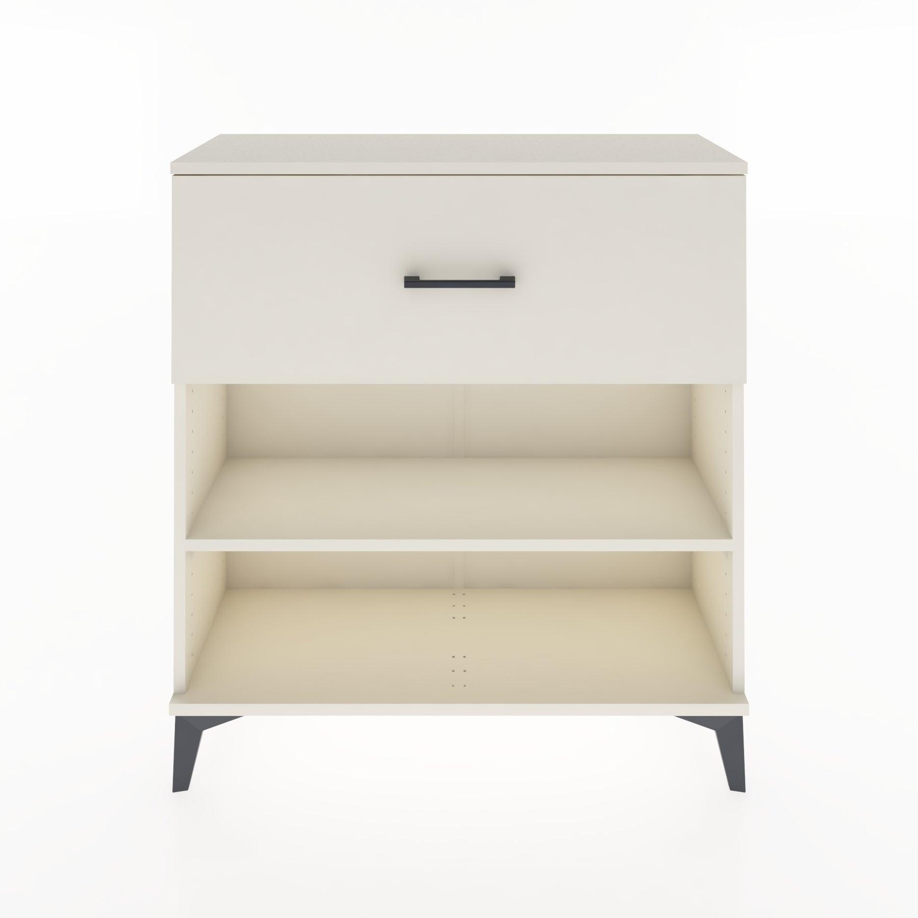 Woodntry Modular Dresser Moonstone 88x30x84 cm with Drawers and Shelves CR17-1