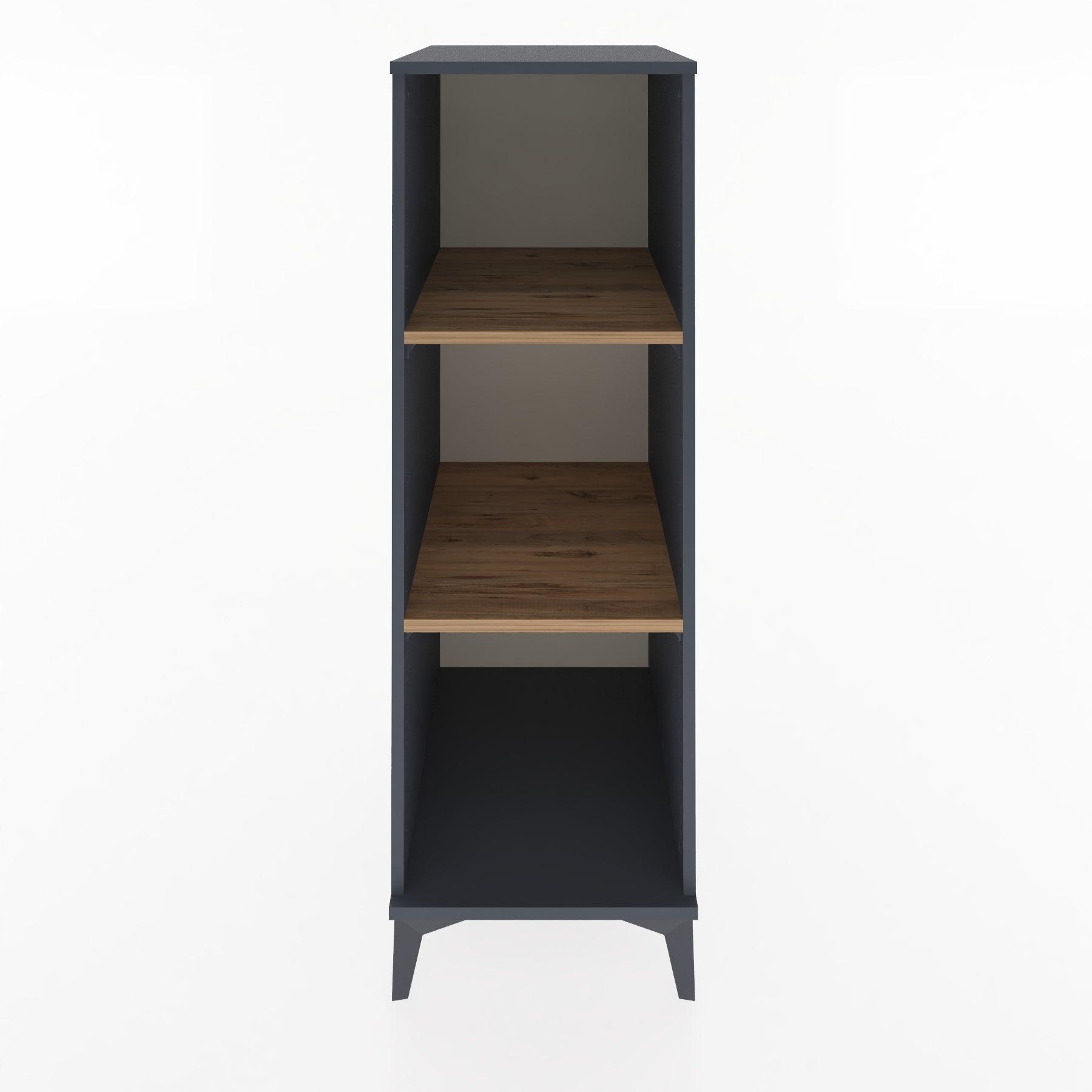 Woodntry Modular Cabinet Anthracite 44x30x122 cm with Shelves R67-2