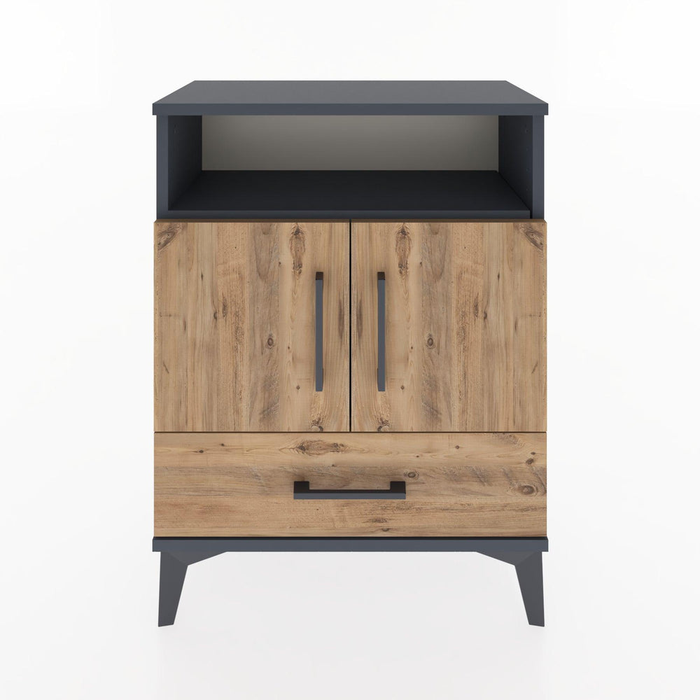 Woodntry Modular Nightstand Anthracite 60x30x68 cm Functional F17-2