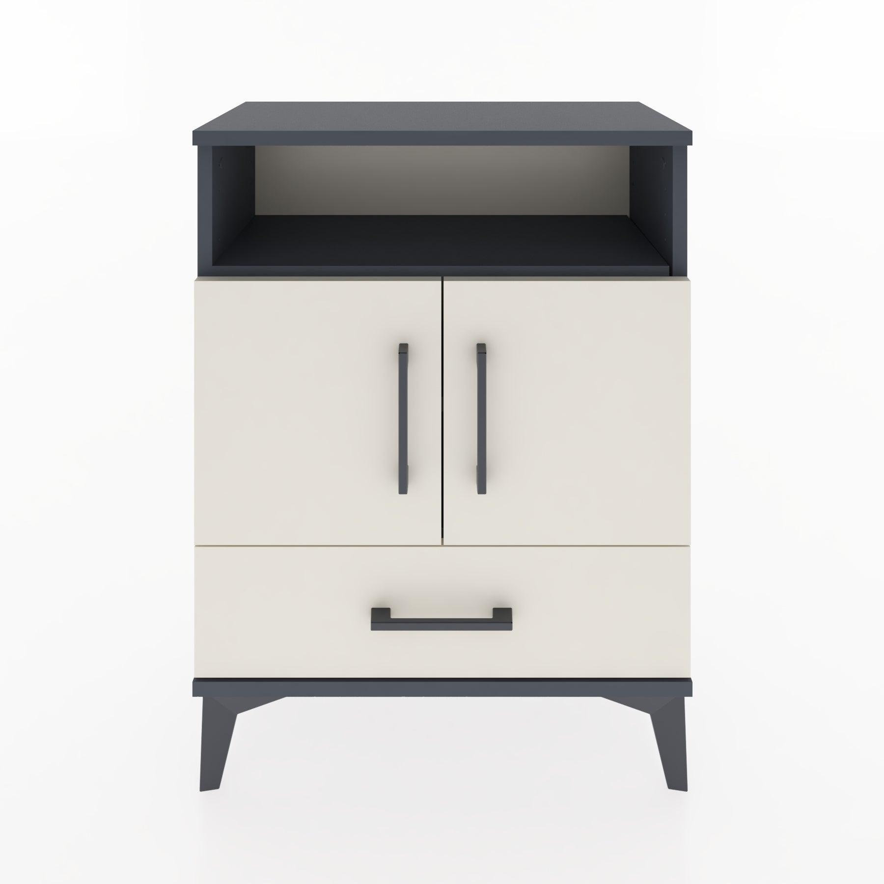 Woodntry Modular Nightstand Anthracite 60x30x68 cm Functional F17-2