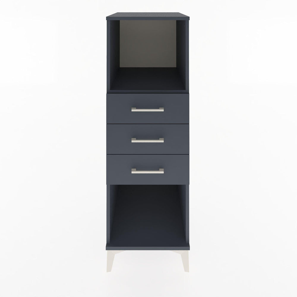 Woodntry Modular Cabinet Anthracite 44x30x122 cm with Drawers and Shelves CR117-2