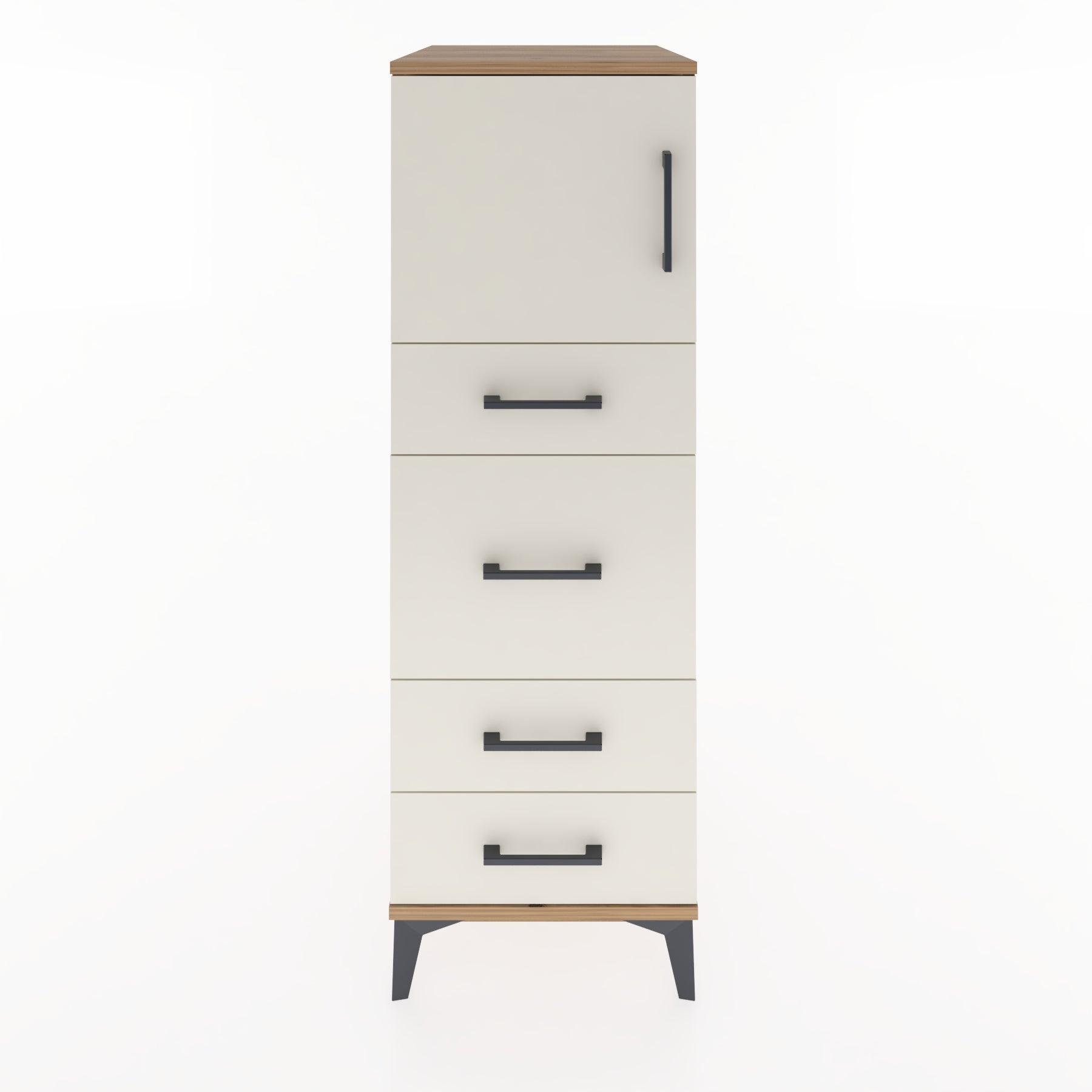 Woodntry Modular Cabinet Pine 44x30x122 cm with Doors and Drawers KC17-3