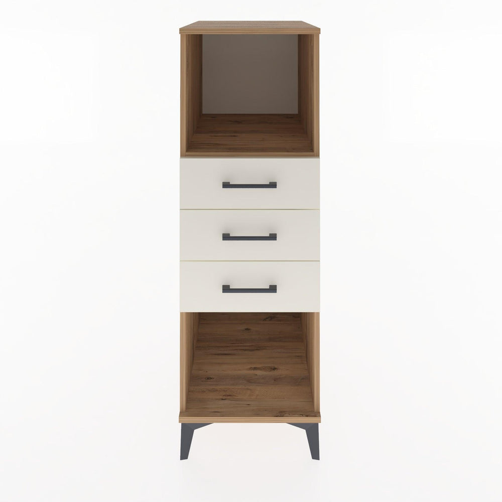 Woodntry Modüler Dolap Çam 44x59x122 cm Çekmeceli ve Raflı CR117-3