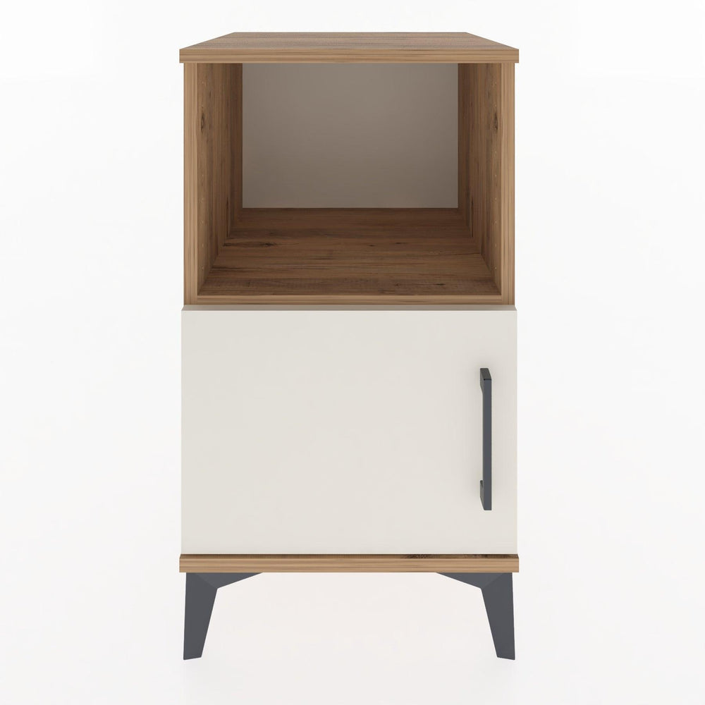 Woodntry Modular Nightstand Pine 44x44x68 cm with Cover and Shelf KR17-3