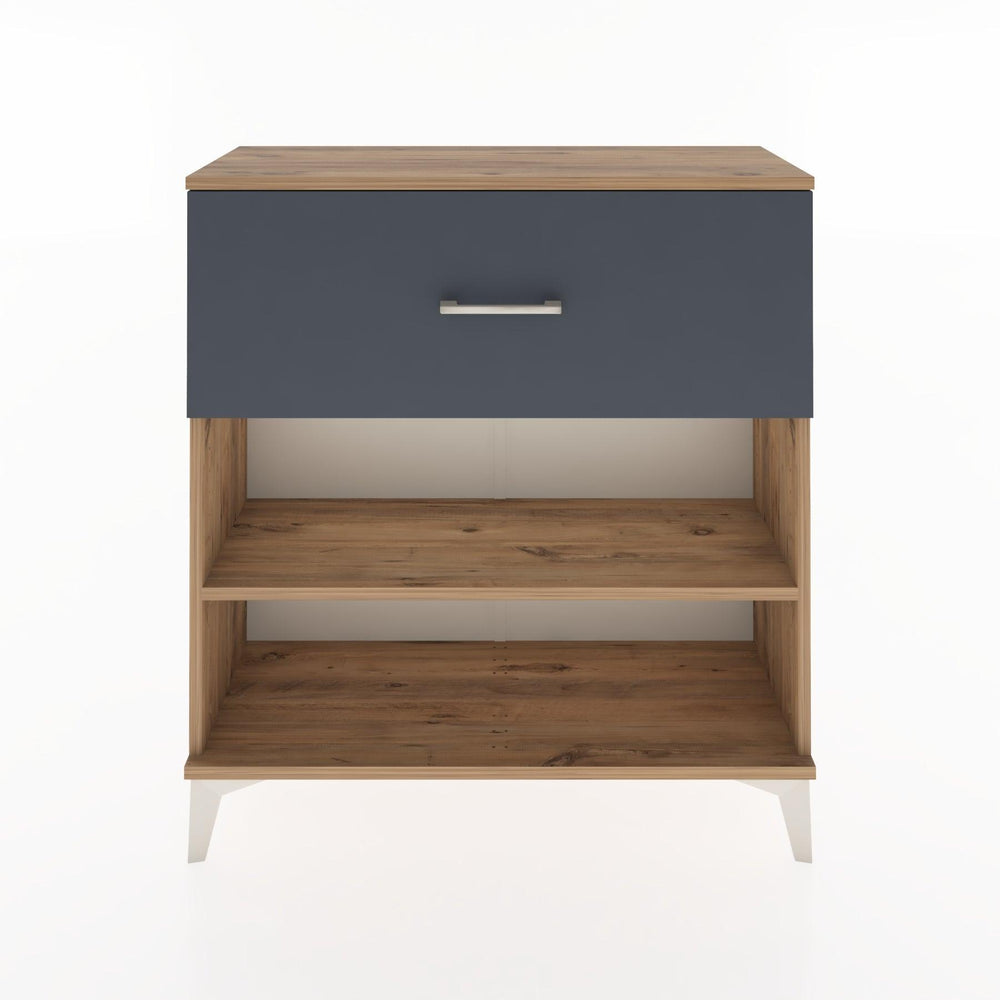 Woodntry Modüler Şifonyer Çam 88x30x84 cm Çekmeceli ve Raflı CR17-3