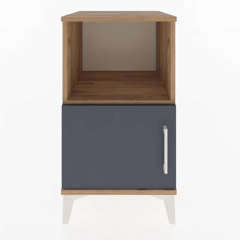 Woodntry Modular Nightstand Pine 44x44x68 cm with Cover and Shelf KR17-3