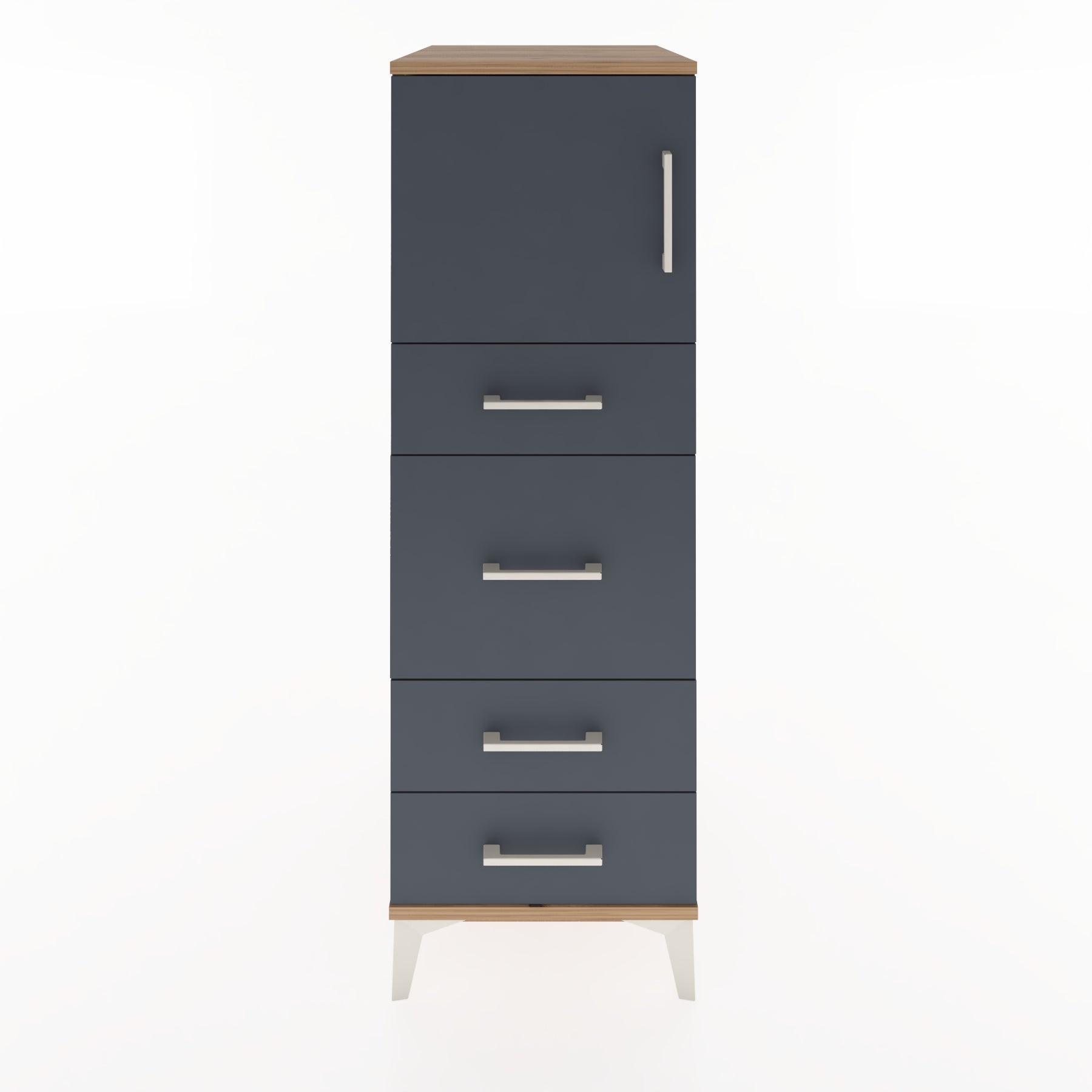 Woodntry Modular Cabinet Pine 44x59x122 cm with Doors and Drawers KC17-3